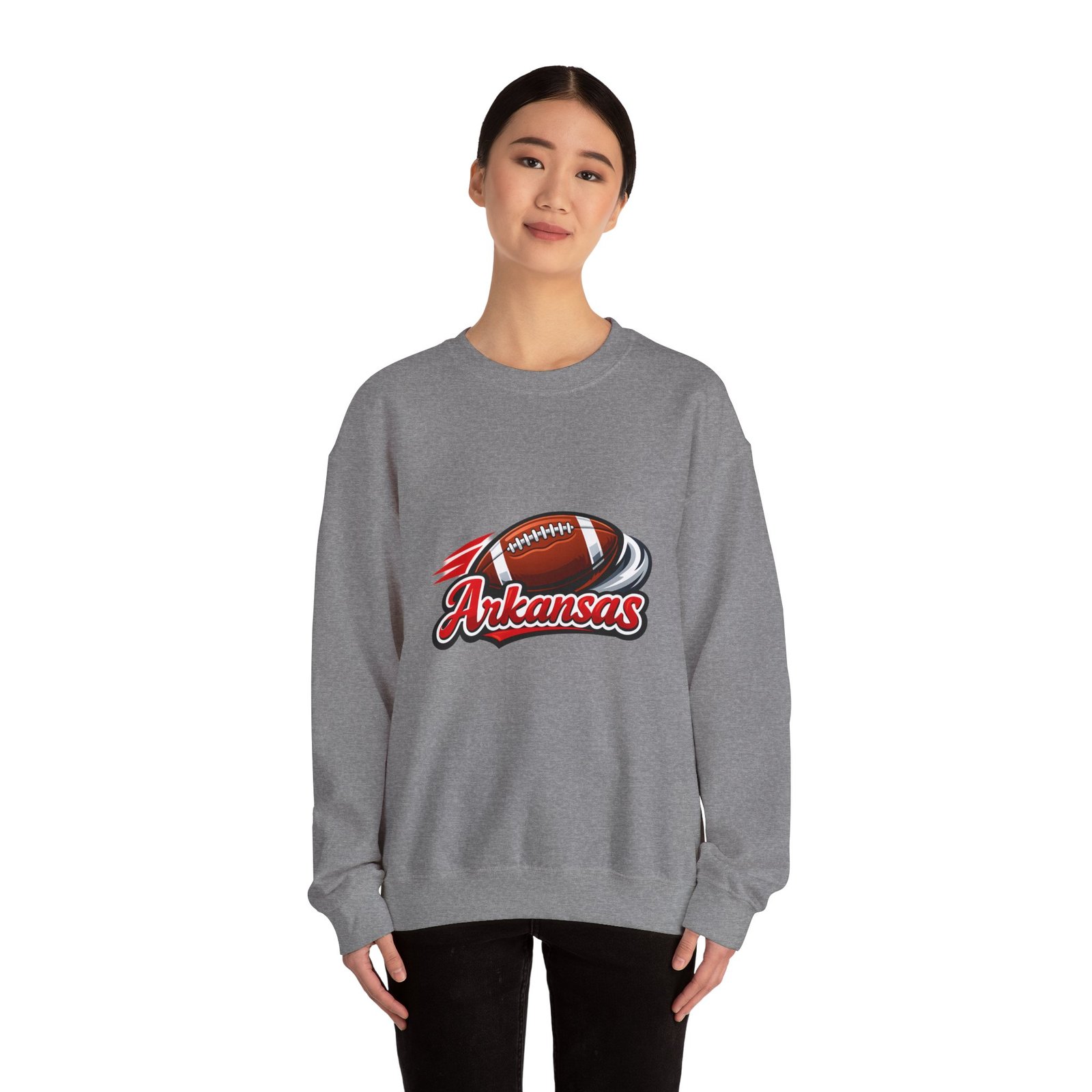 Arkansas Football Crewneck Sweatshirt — Retro Gridiron Logo - Image 32
