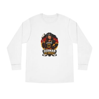 German Ice Hockey Long Sleeve Tee — Women’s Player Graphic Crewneck