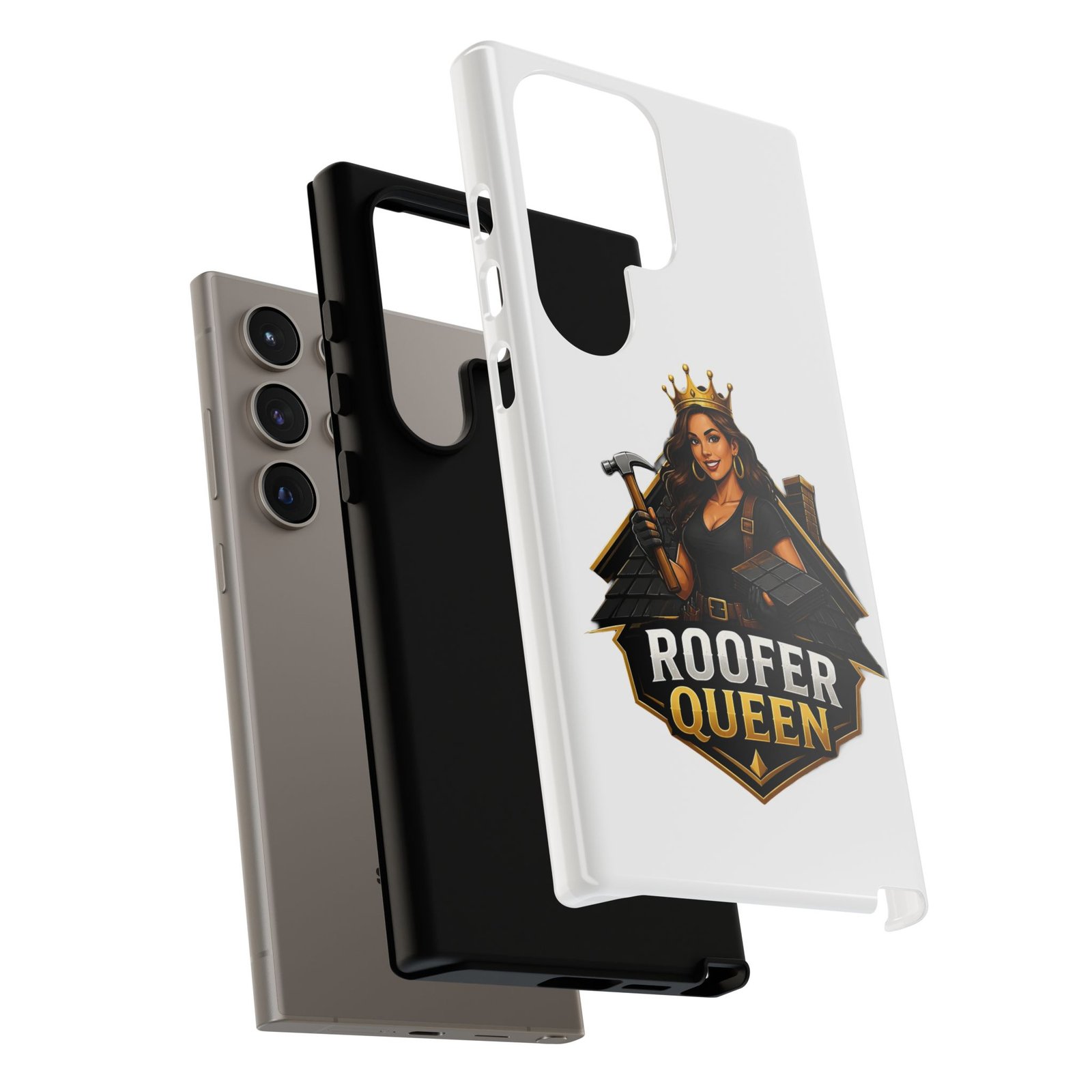 Roofer Queen Phone Case — Protective Hard Phone Case with 'Roofer Queen' Graphic - Image 138