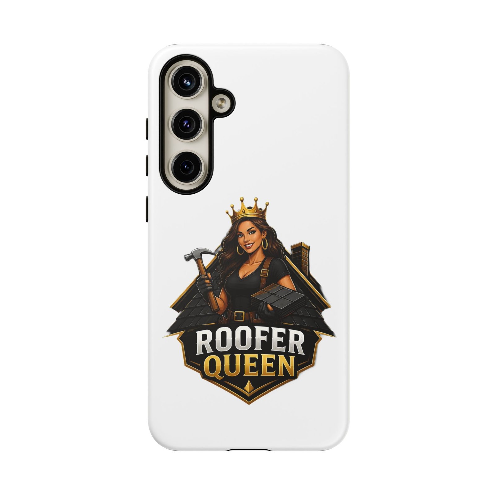 Roofer Queen Phone Case — Protective Hard Phone Case with 'Roofer Queen' Graphic - Image 131