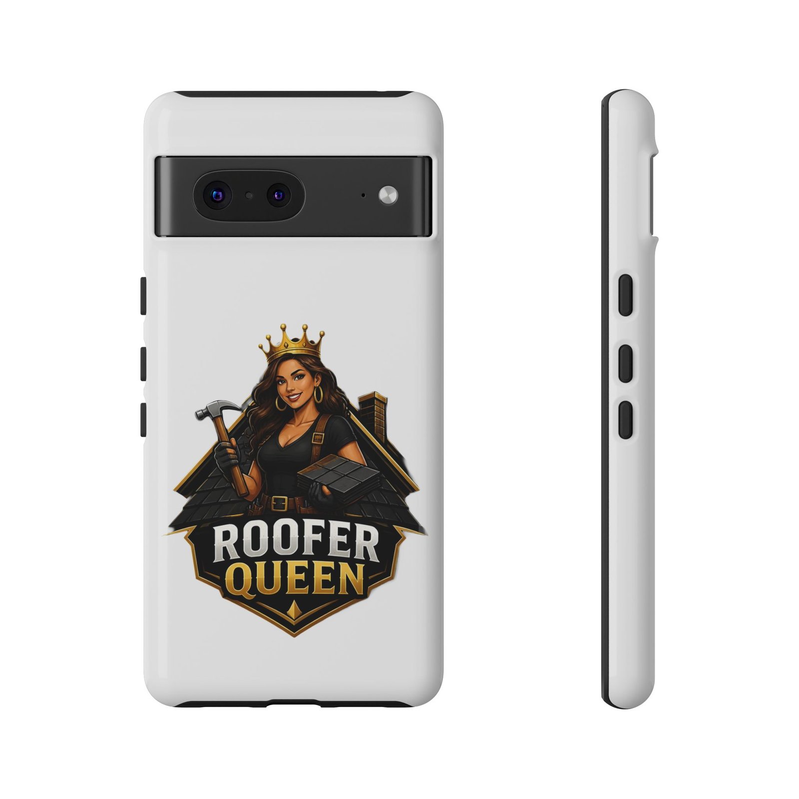 Roofer Queen Phone Case — Protective Hard Phone Case with 'Roofer Queen' Graphic - Image 79