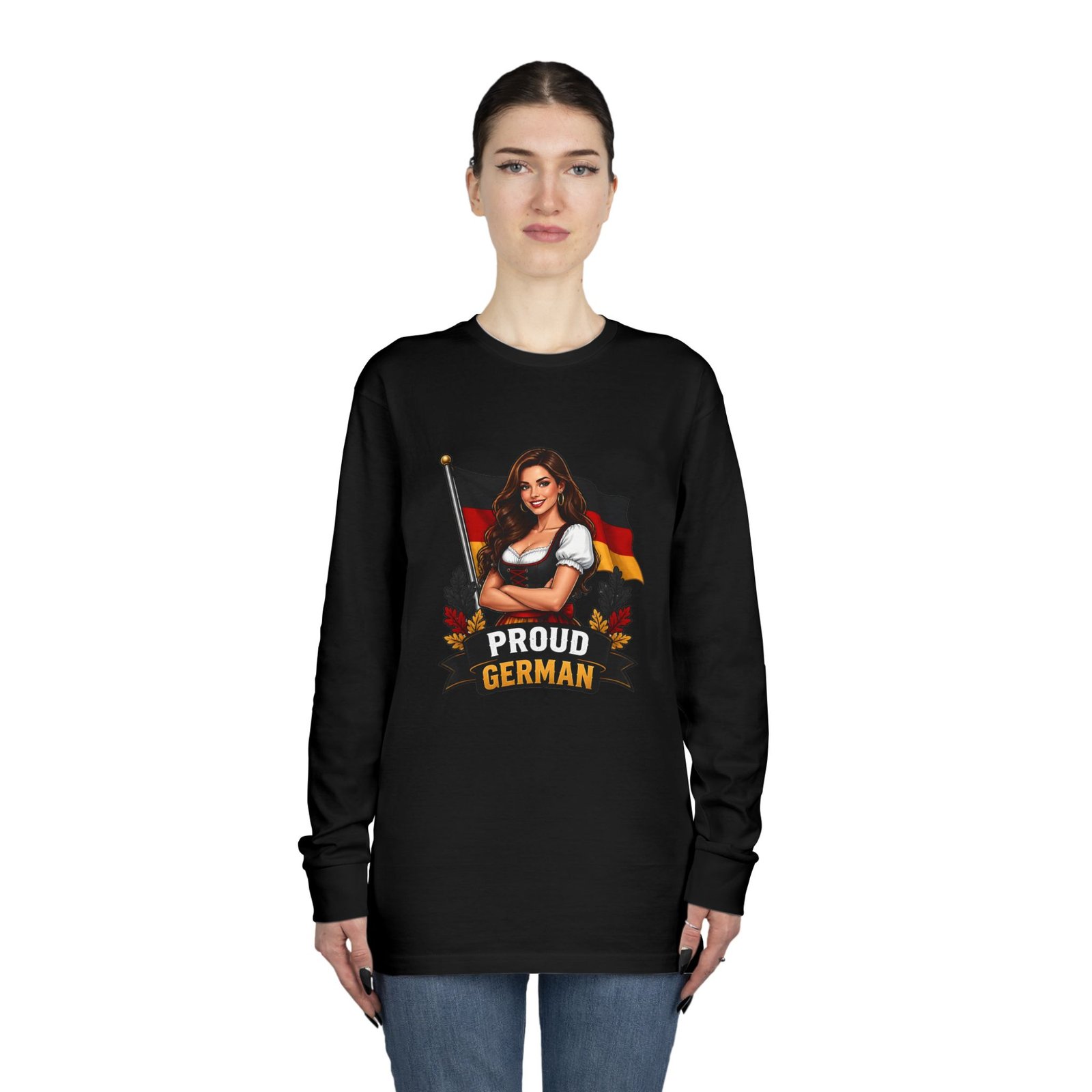 Proud German Long Sleeve Tee — Oktoberfest Bavarian Flag Design - Image 16