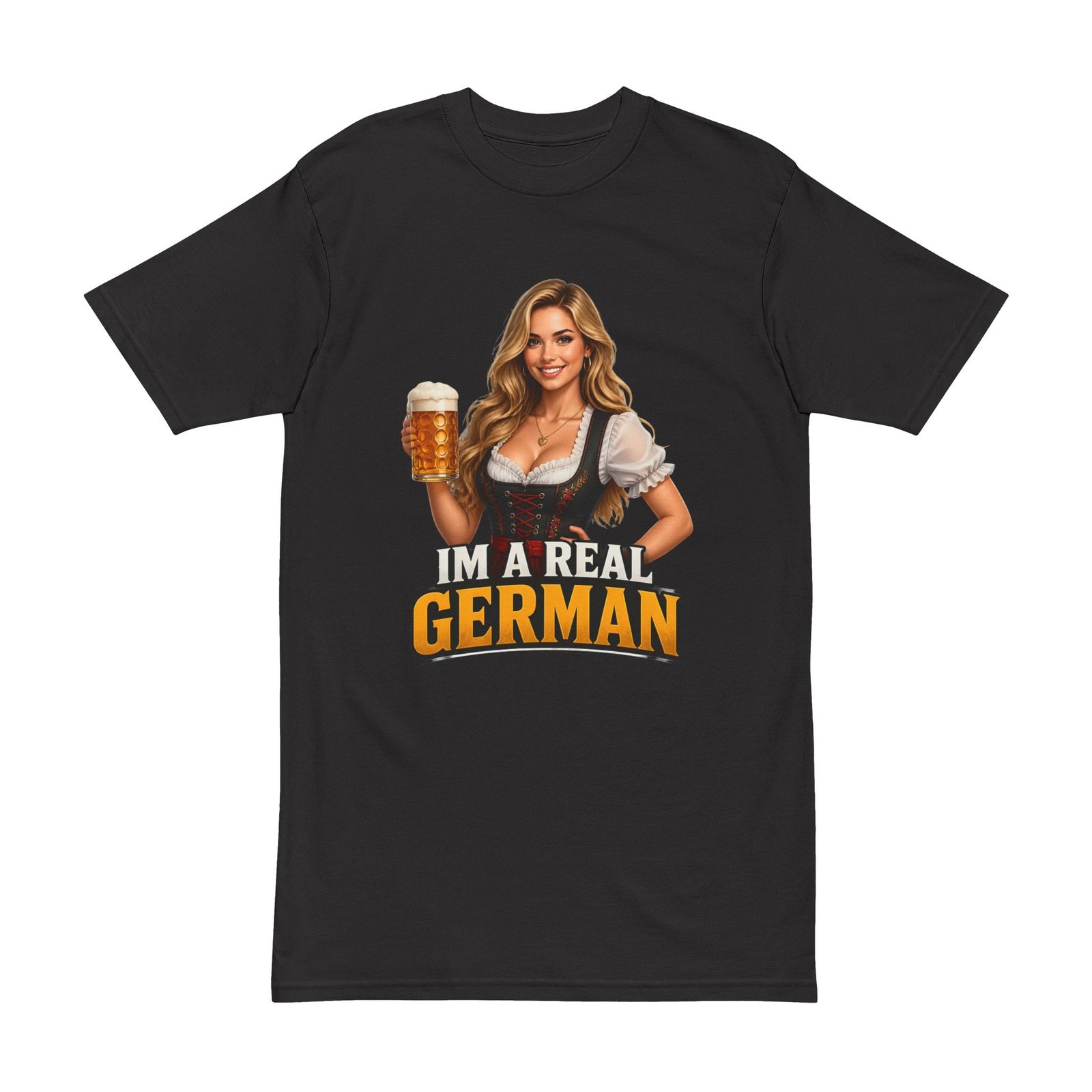 T-Shirt — "I'm a Real German" Beer Girl Oktoberfest Tee - Image 9