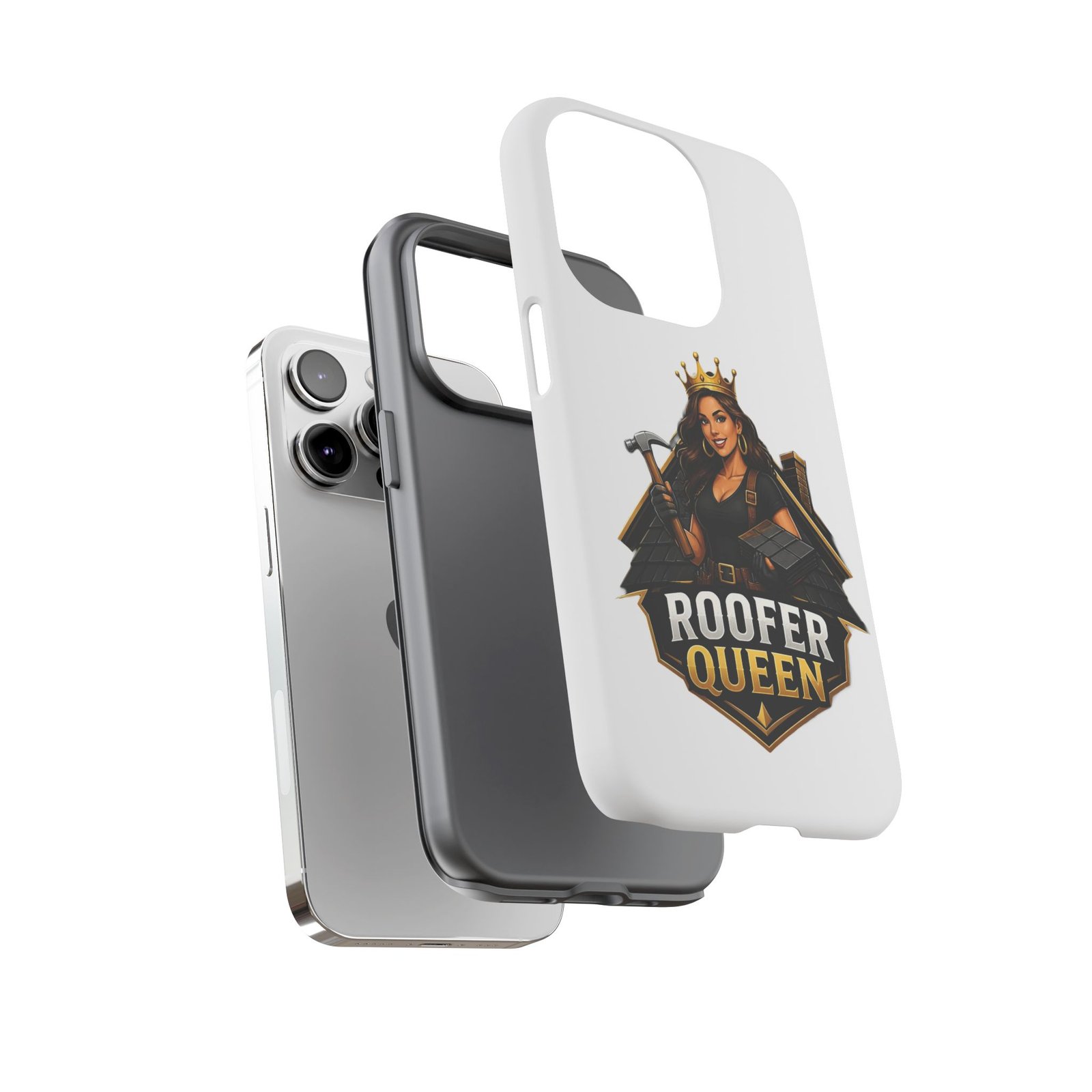 Roofer Queen Phone Case — Protective Hard Phone Case with 'Roofer Queen' Graphic - Image 61
