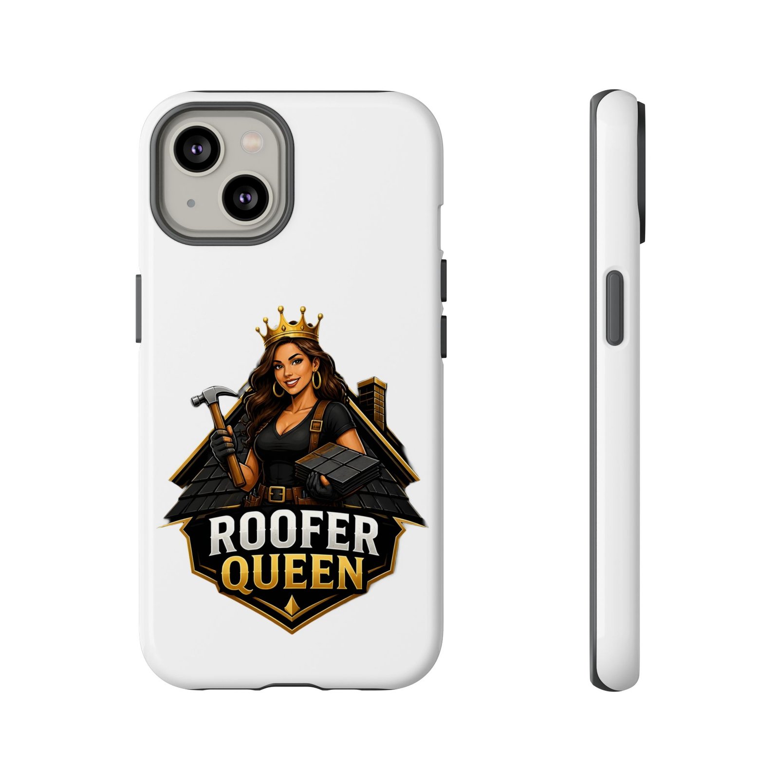 Roofer Queen Phone Case — Protective Hard Phone Case with 'Roofer Queen' Graphic - Image 47