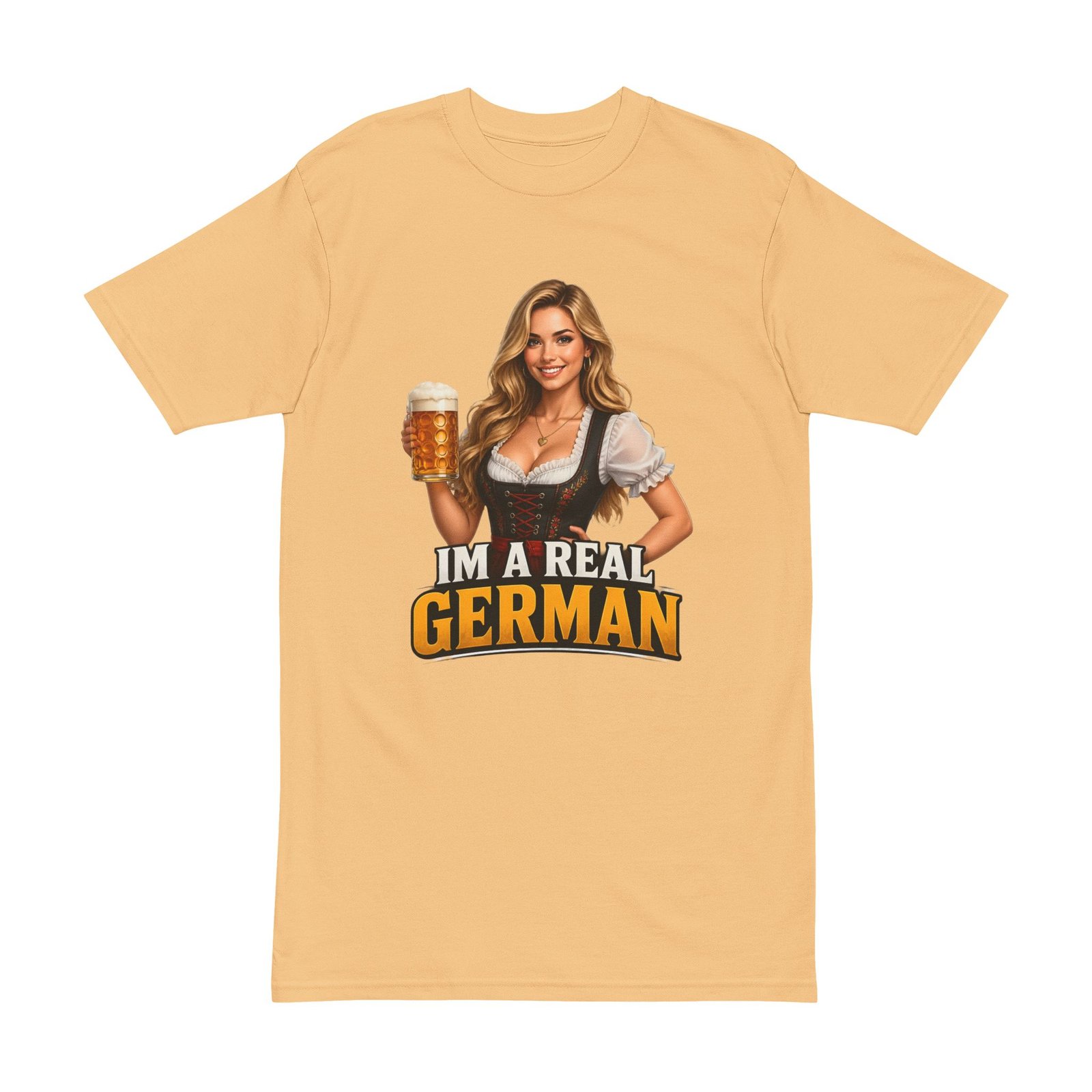 T-Shirt — "I'm a Real German" Beer Girl Oktoberfest Tee