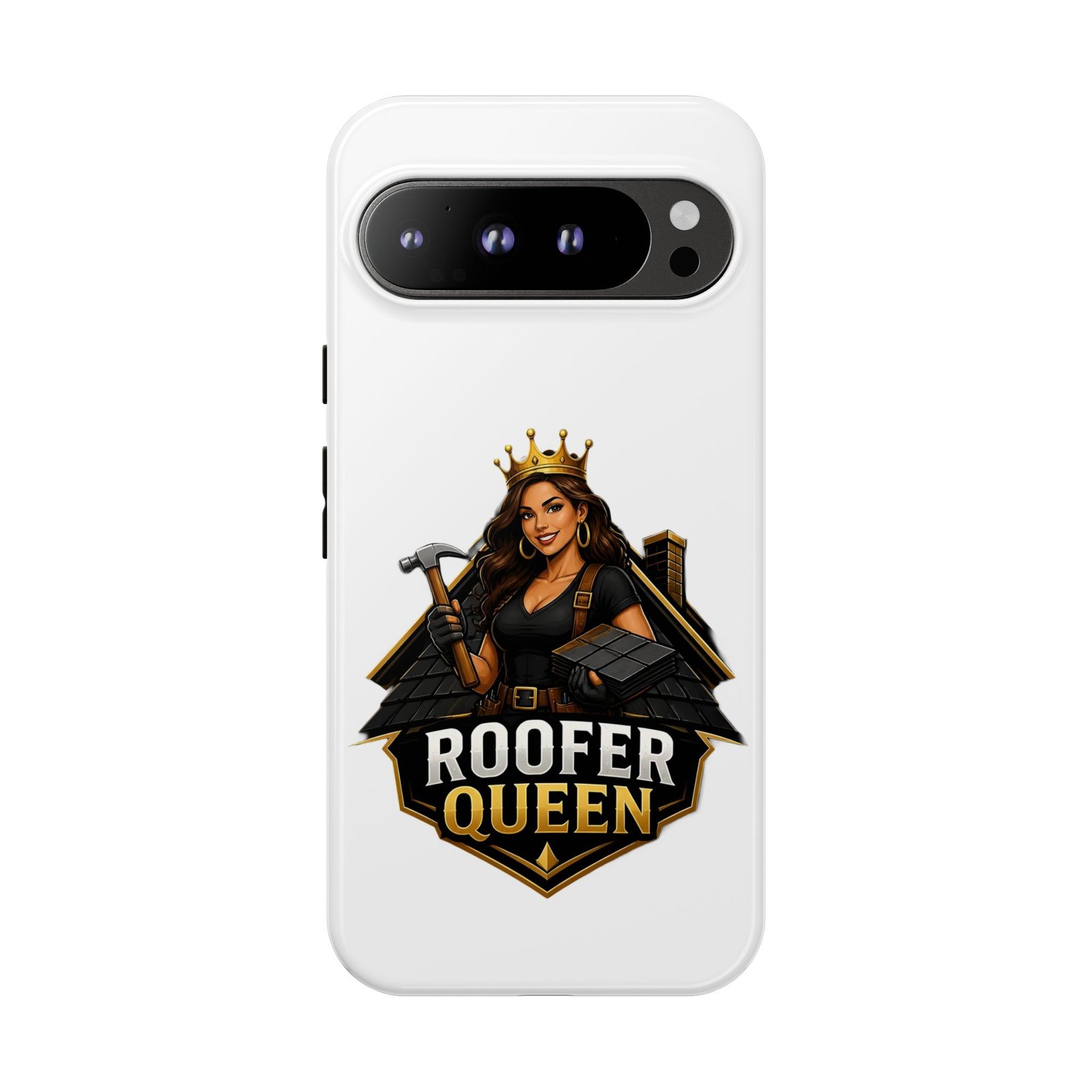 Roofer Queen Phone Case — Protective Hard Phone Case with 'Roofer Queen' Graphic - Image 203