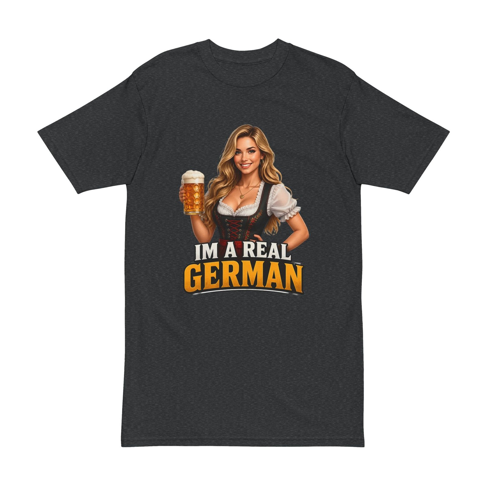 T-Shirt — "I'm a Real German" Beer Girl Oktoberfest Tee - Image 7