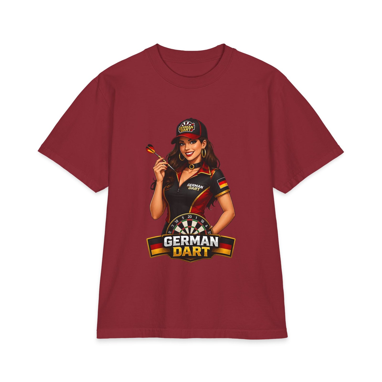 German Dart T-Shirt — Retro Pinup Darts Tee - Image 19