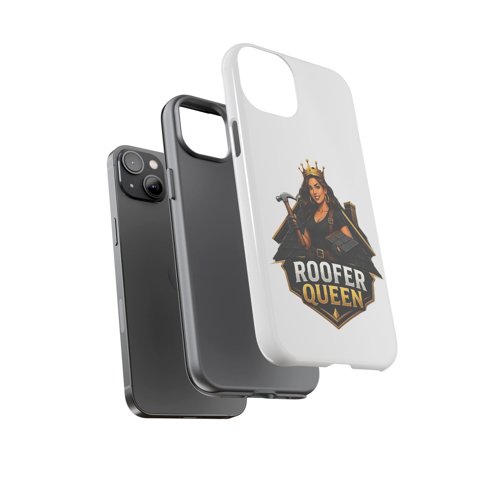 Roofer Queen Phone Case — Protective Hard Phone Case with 'Roofer Queen' Graphic - Image 65