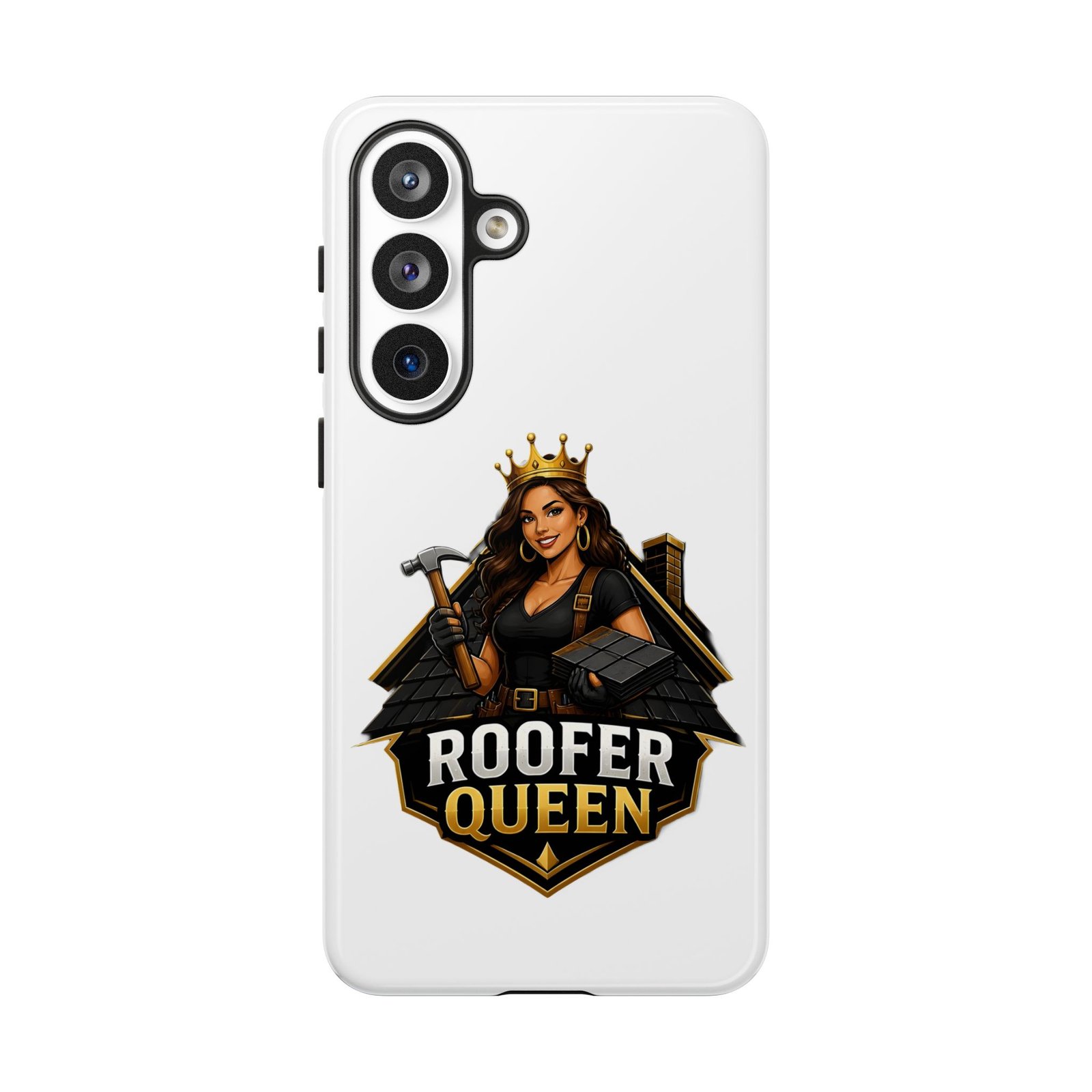 Roofer Queen Phone Case — Protective Hard Phone Case with 'Roofer Queen' Graphic - Image 245