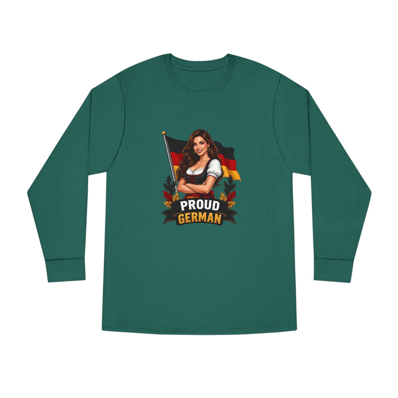 Proud German Long Sleeve Tee — Oktoberfest Bavarian Flag Design - Image 41