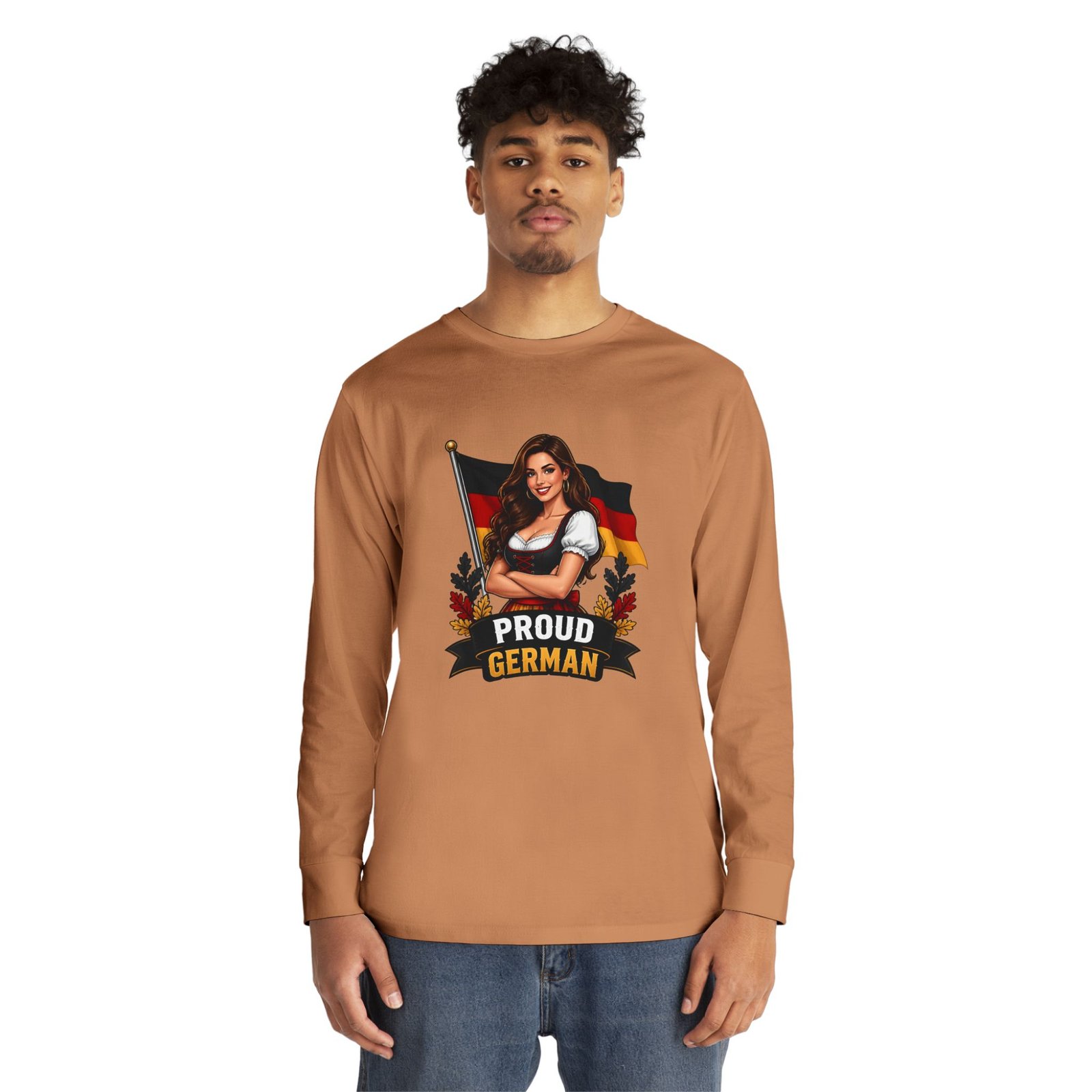 Proud German Long Sleeve Tee — Oktoberfest Bavarian Flag Design - Image 27