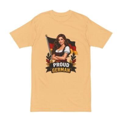 Proud German T-Shirt — Oktoberfest Dirndl Flag Tee