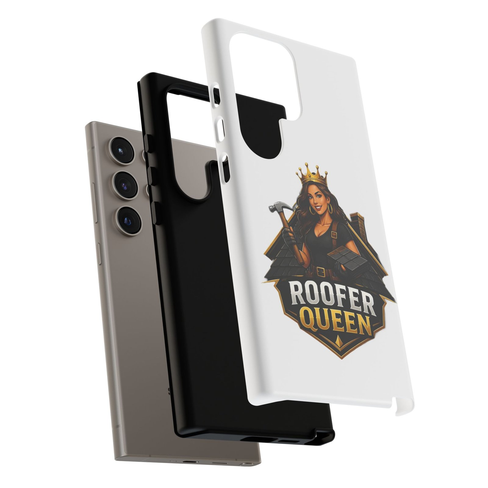 Roofer Queen Phone Case — Protective Hard Phone Case with 'Roofer Queen' Graphic - Image 142