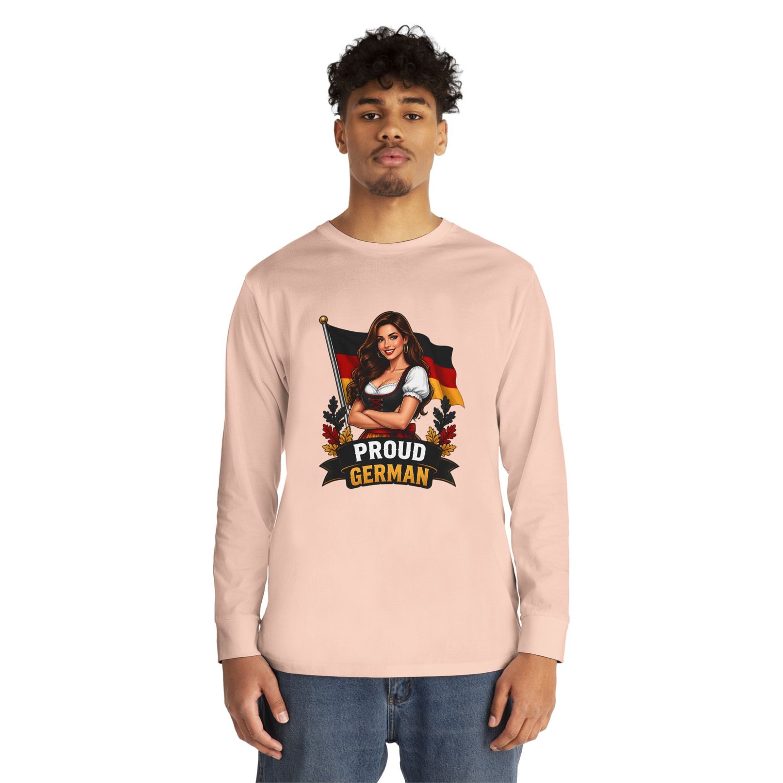 Proud German Long Sleeve Tee — Oktoberfest Bavarian Flag Design - Image 19