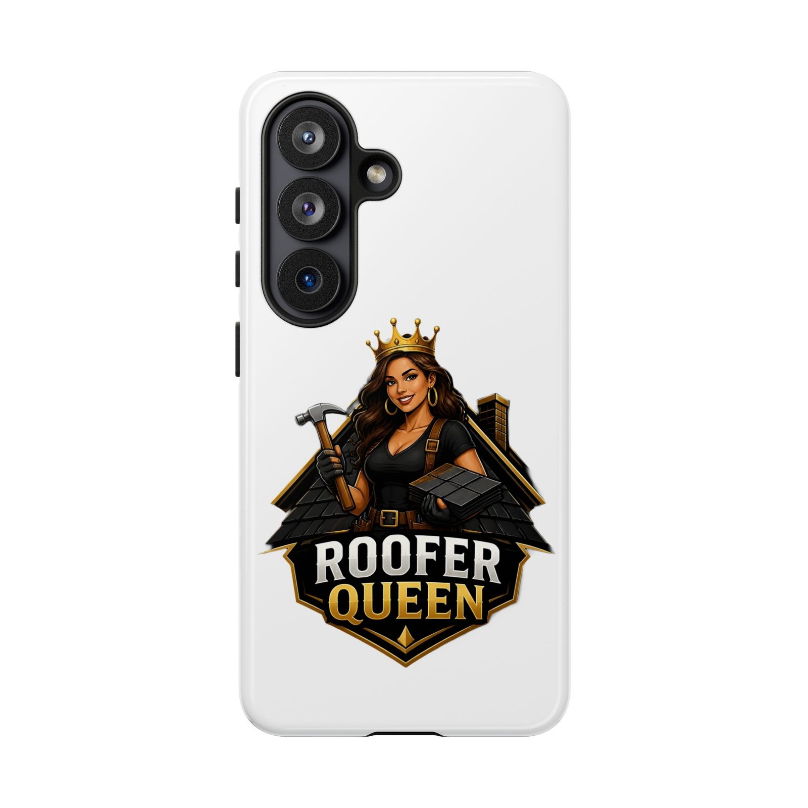 Roofer Queen Phone Case — Protective Hard Phone Case with 'Roofer Queen' Graphic - Image 241