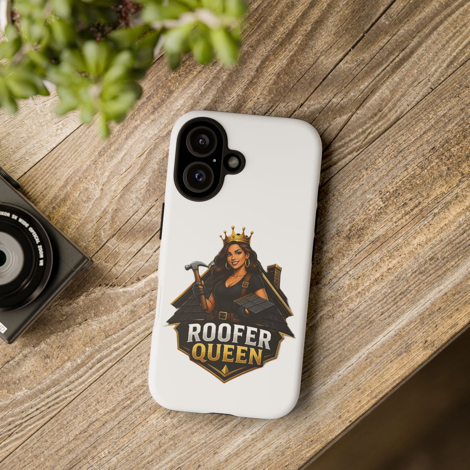 Roofer Queen Phone Case — Protective Hard Phone Case with 'Roofer Queen' Graphic - Image 166