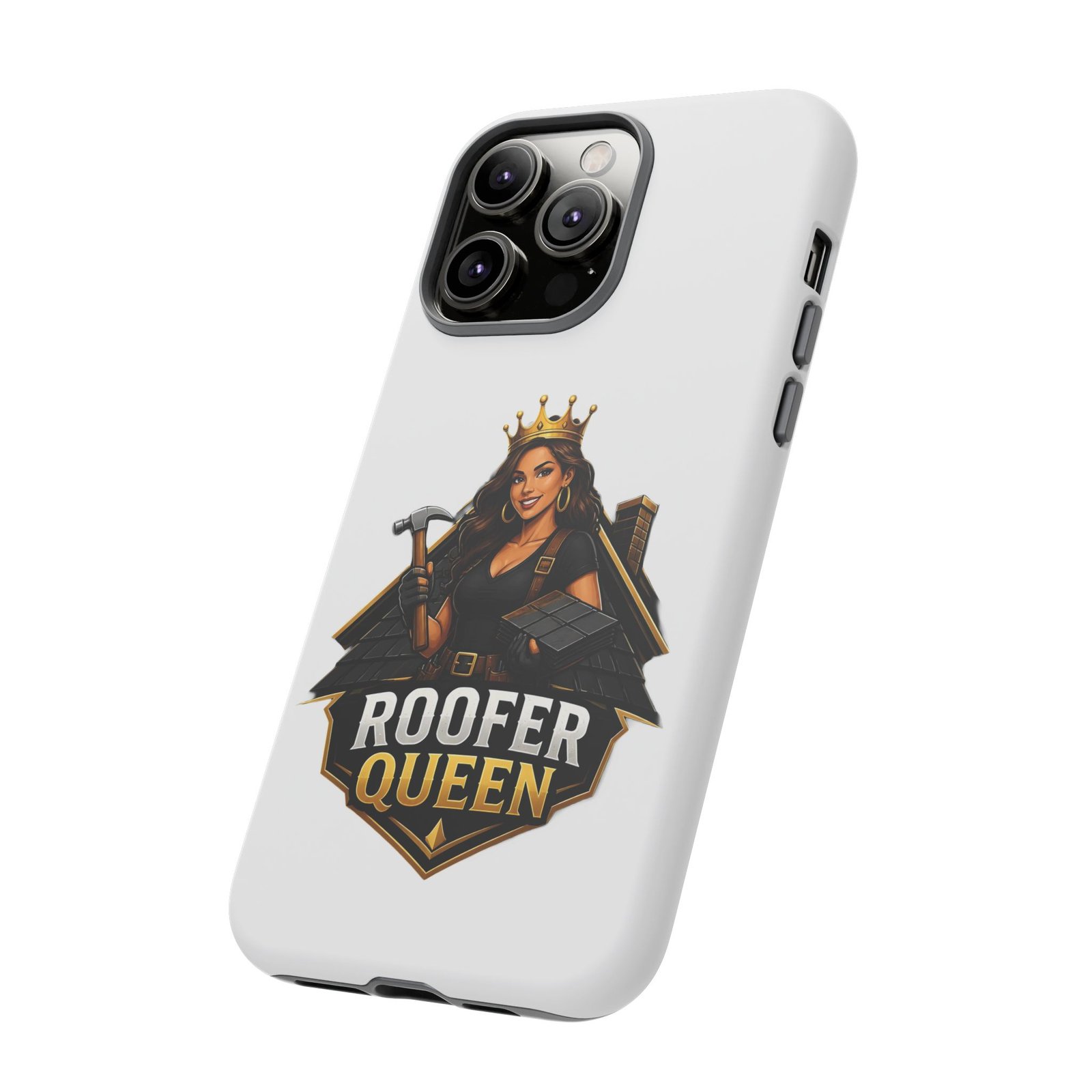 Roofer Queen Phone Case — Protective Hard Phone Case with 'Roofer Queen' Graphic - Image 76