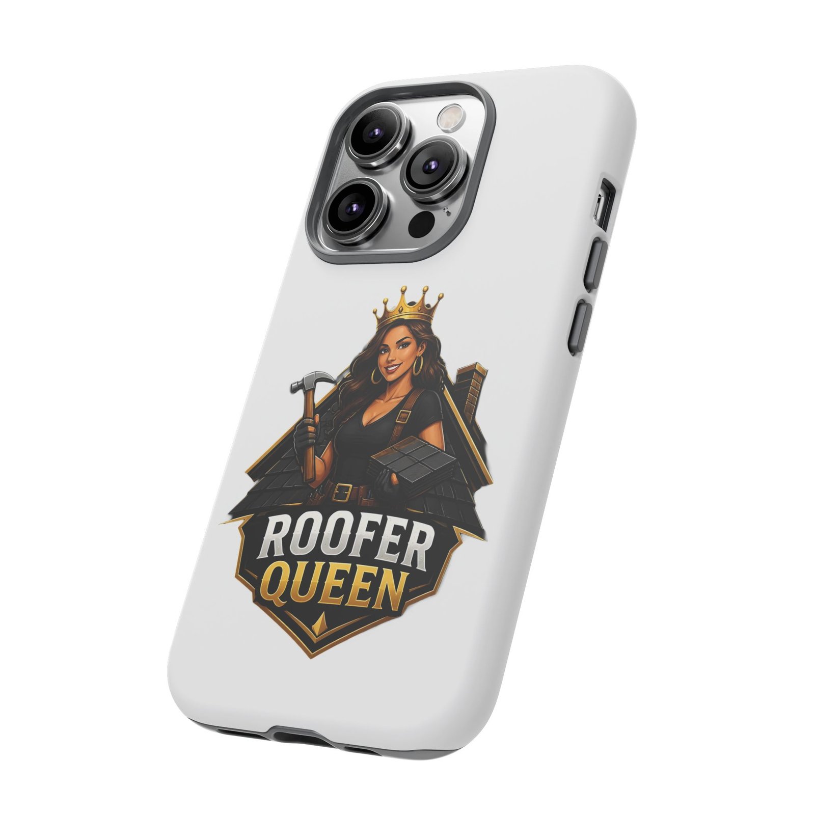 Roofer Queen Phone Case — Protective Hard Phone Case with 'Roofer Queen' Graphic - Image 60