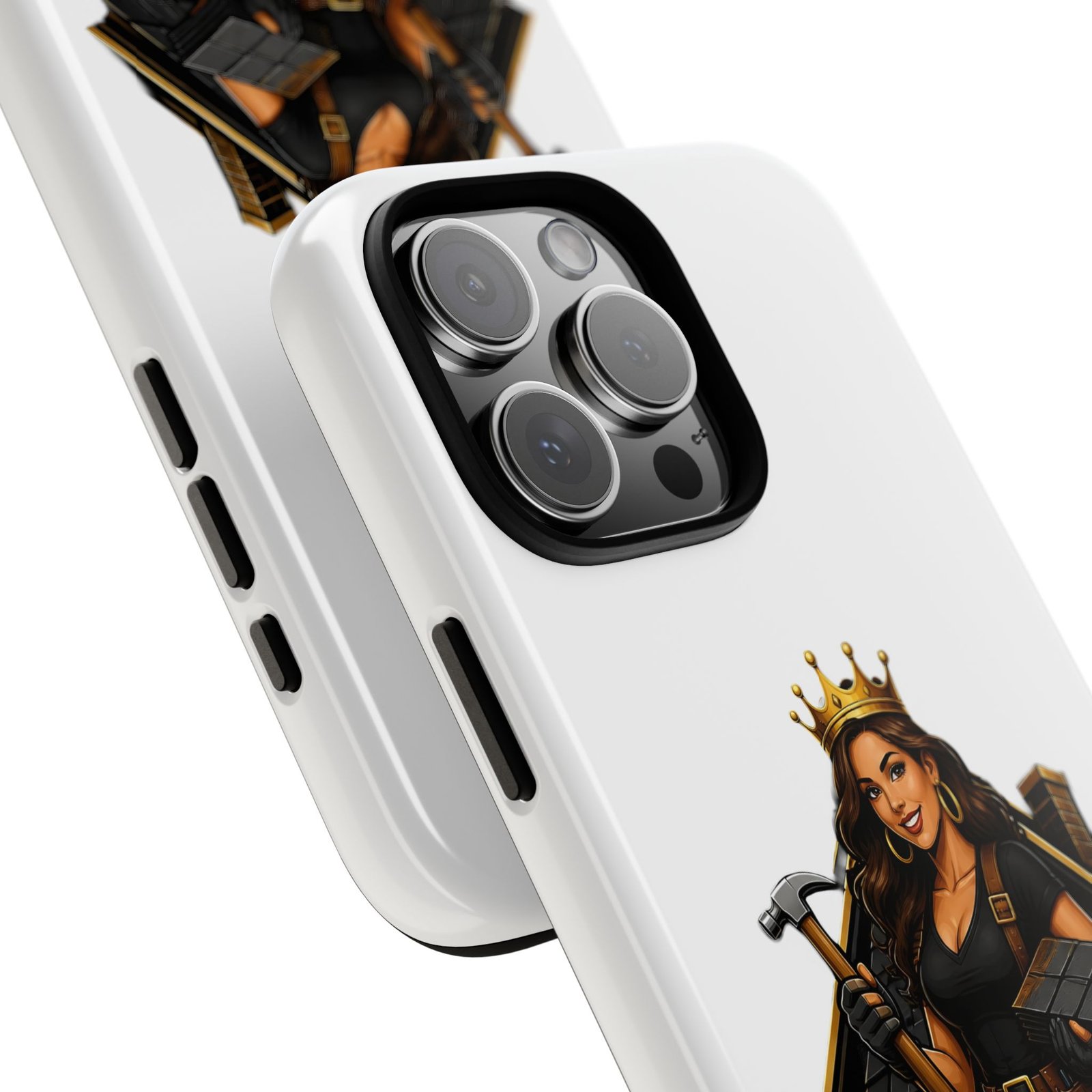 Roofer Queen Phone Case — Protective Hard Phone Case with 'Roofer Queen' Graphic - Image 184