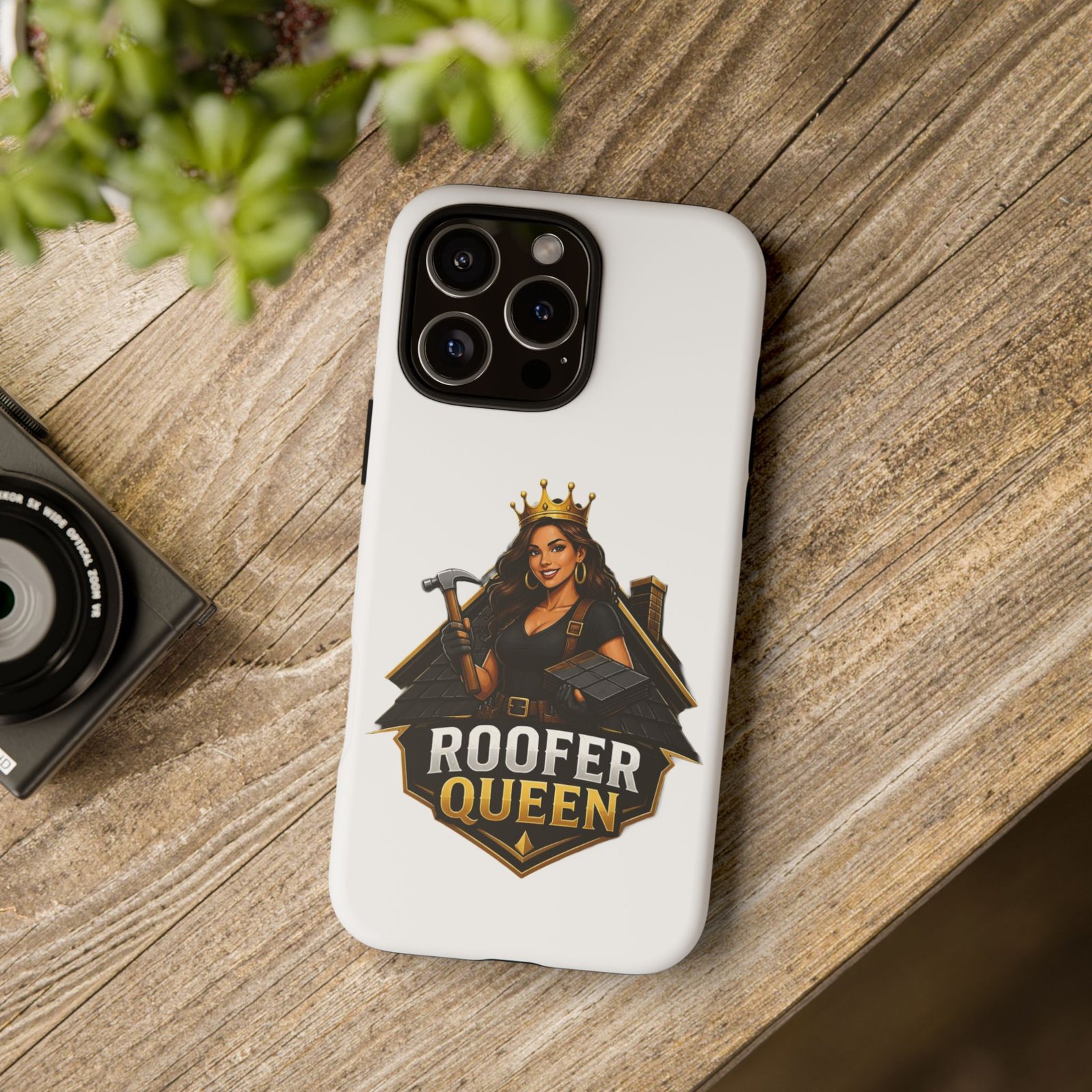 Roofer Queen Phone Case — Protective Hard Phone Case with 'Roofer Queen' Graphic - Image 190