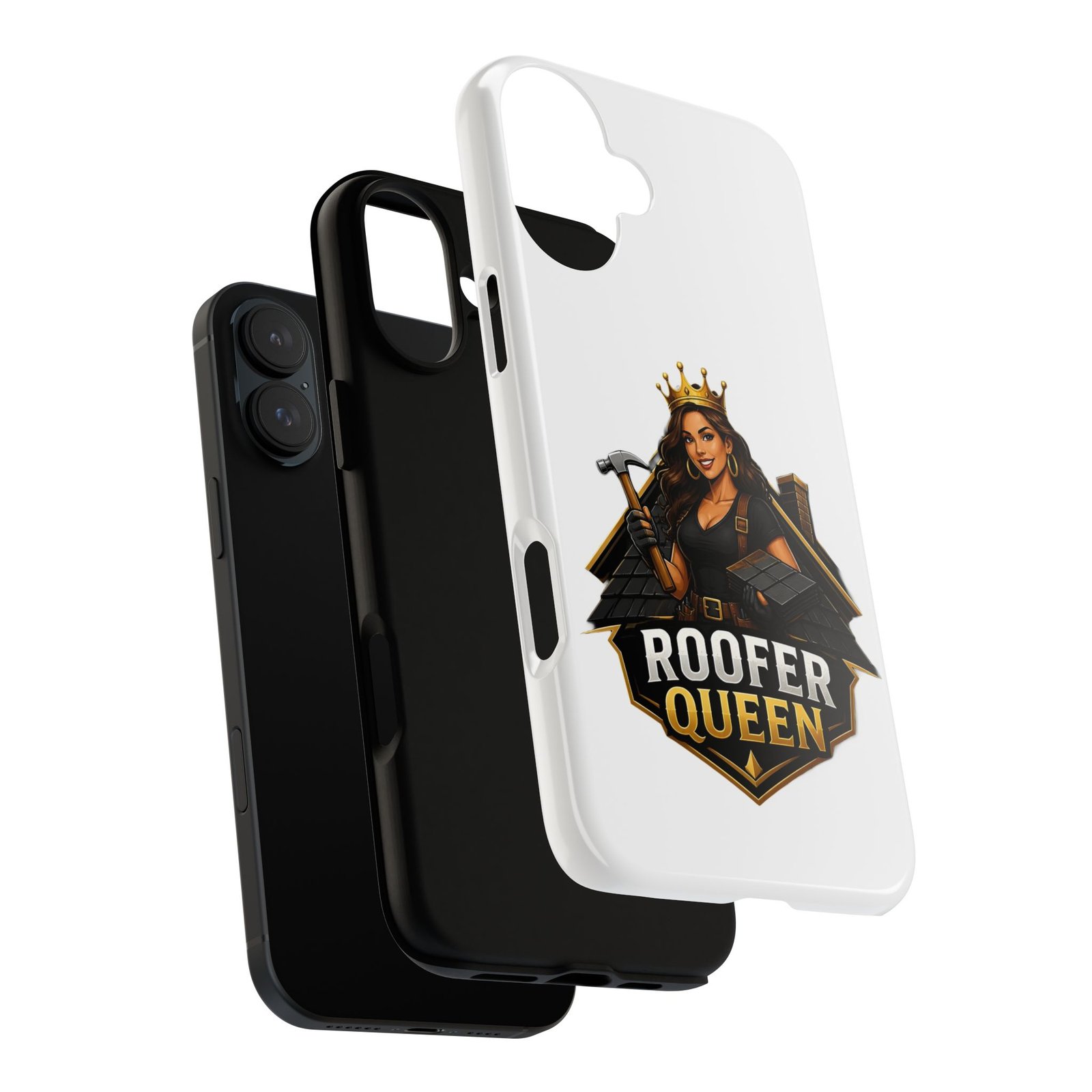 Roofer Queen Phone Case — Protective Hard Phone Case with 'Roofer Queen' Graphic - Image 169