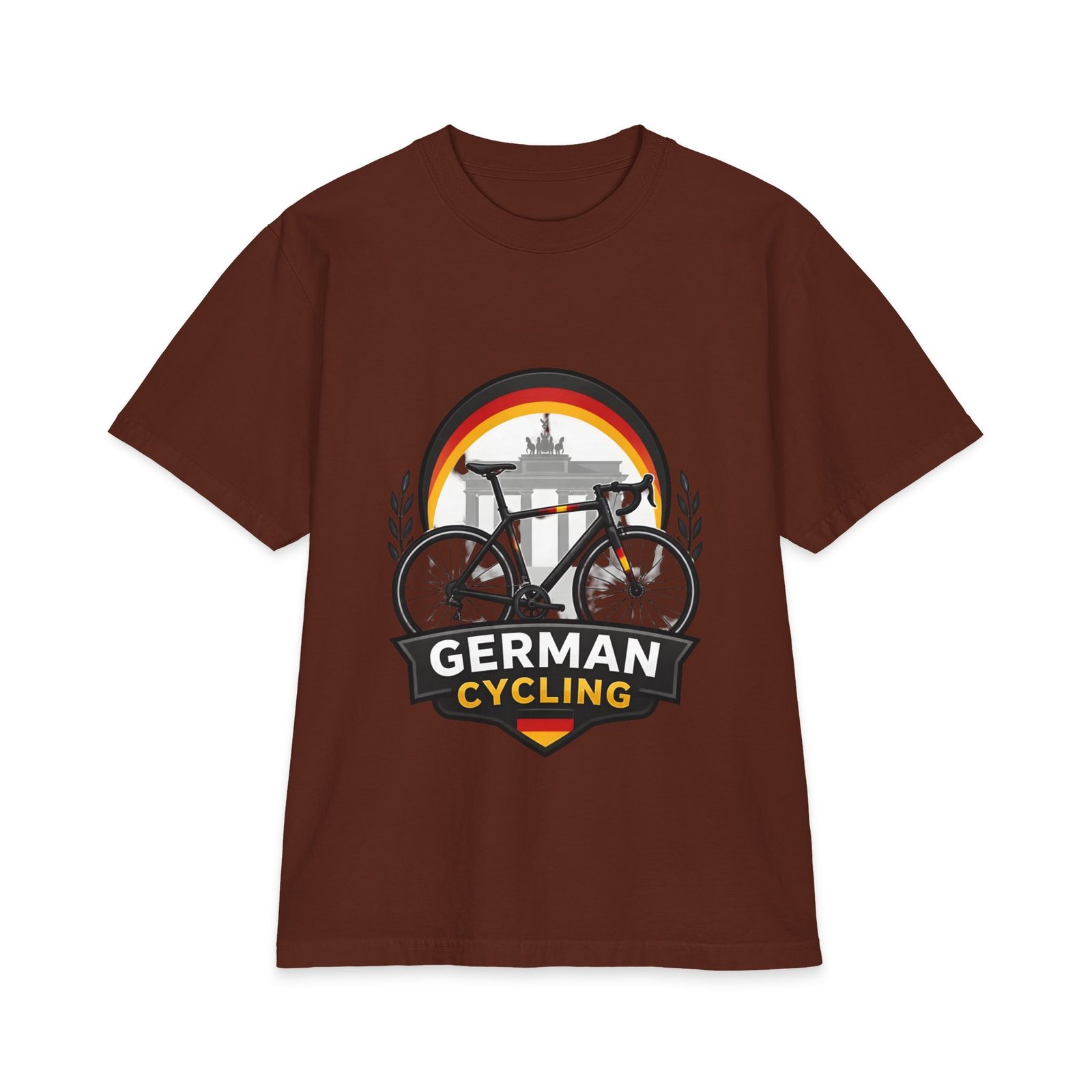 German Cycling T‑Shirt – Retro Brandenburg Gate Bike Design - Image 5
