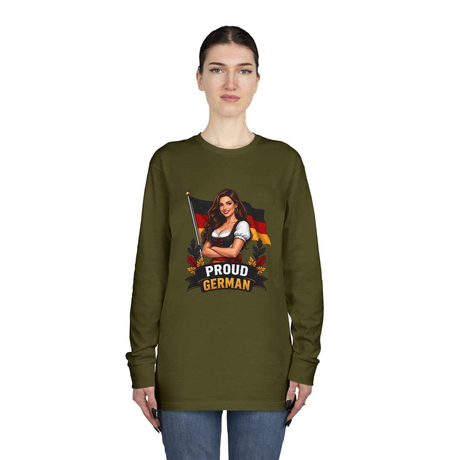 Proud German Long Sleeve Tee — Oktoberfest Bavarian Flag Design - Image 40