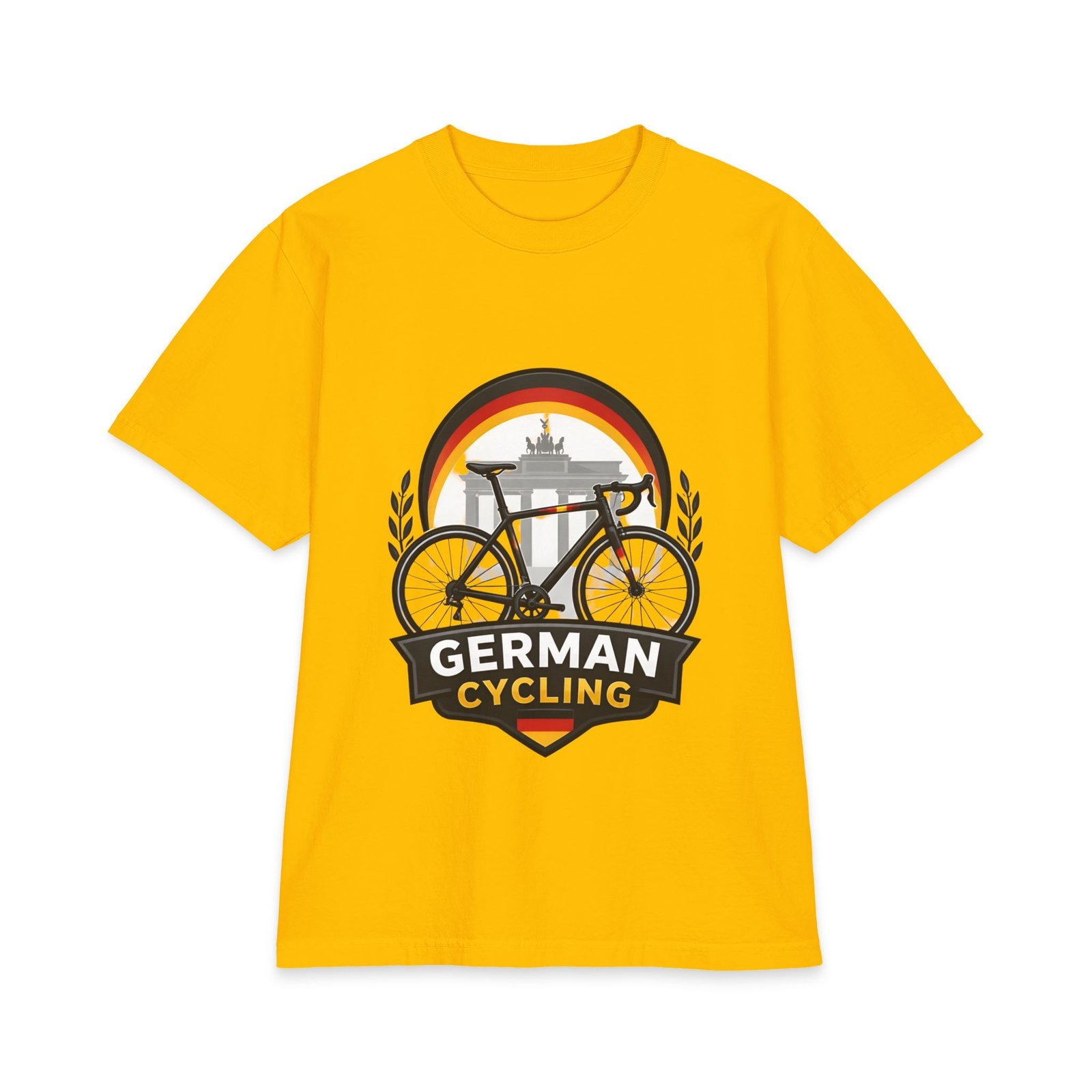 German Cycling T‑Shirt – Retro Brandenburg Gate Bike Design - Image 13
