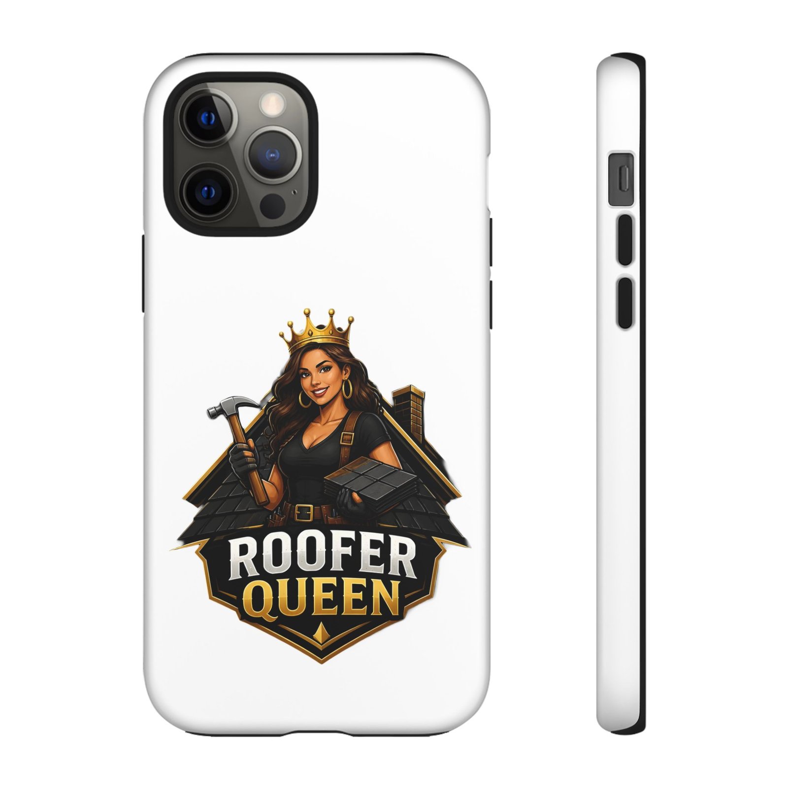 Roofer Queen Phone Case — Protective Hard Phone Case with 'Roofer Queen' Graphic - Image 24