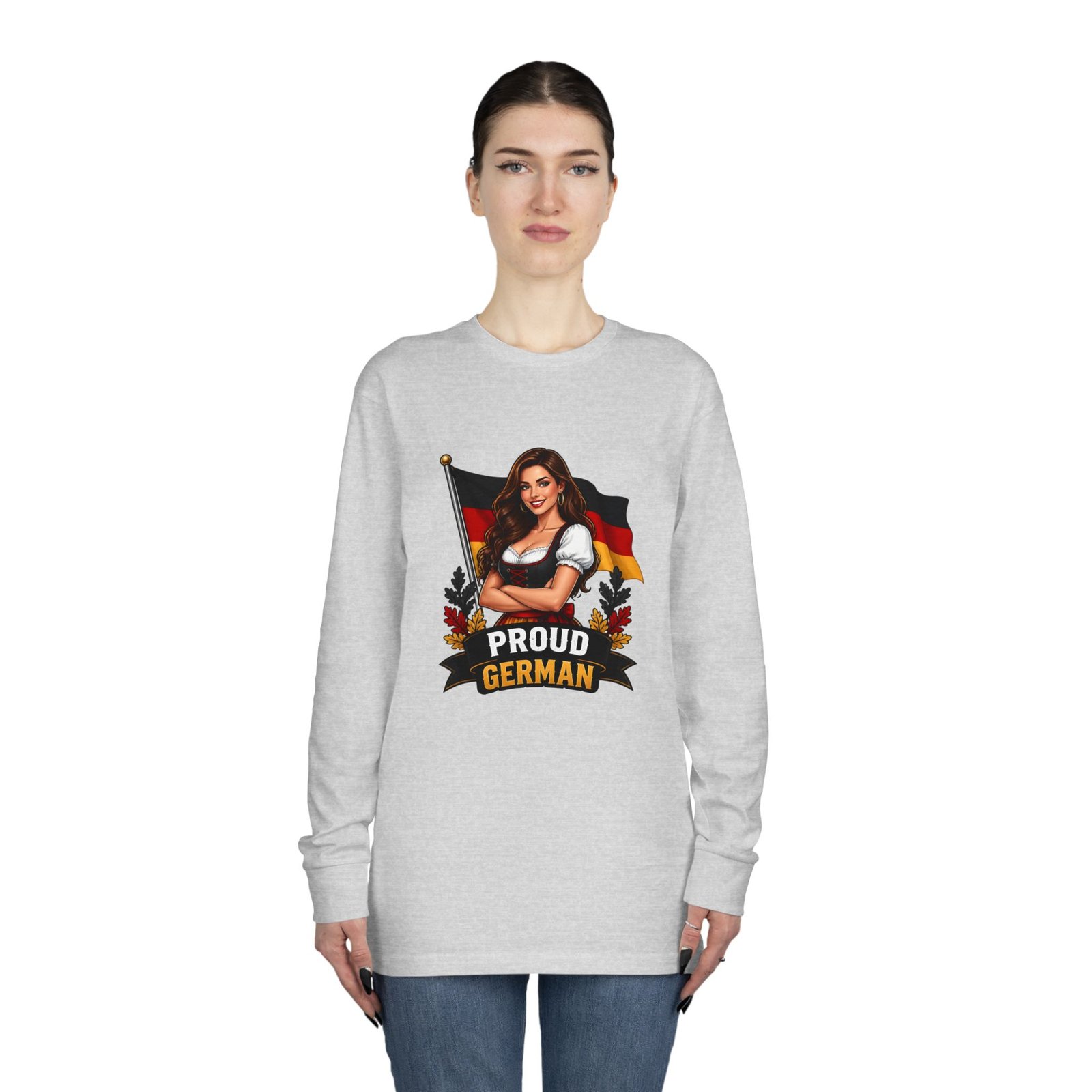 Proud German Long Sleeve Tee — Oktoberfest Bavarian Flag Design - Image 8