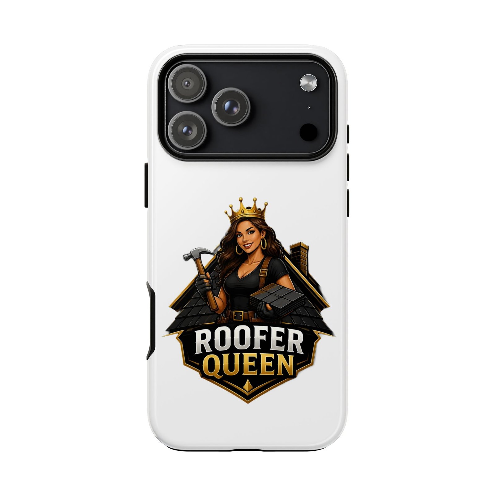 Roofer Queen Phone Case — Protective Hard Phone Case with 'Roofer Queen' Graphic - Image 239