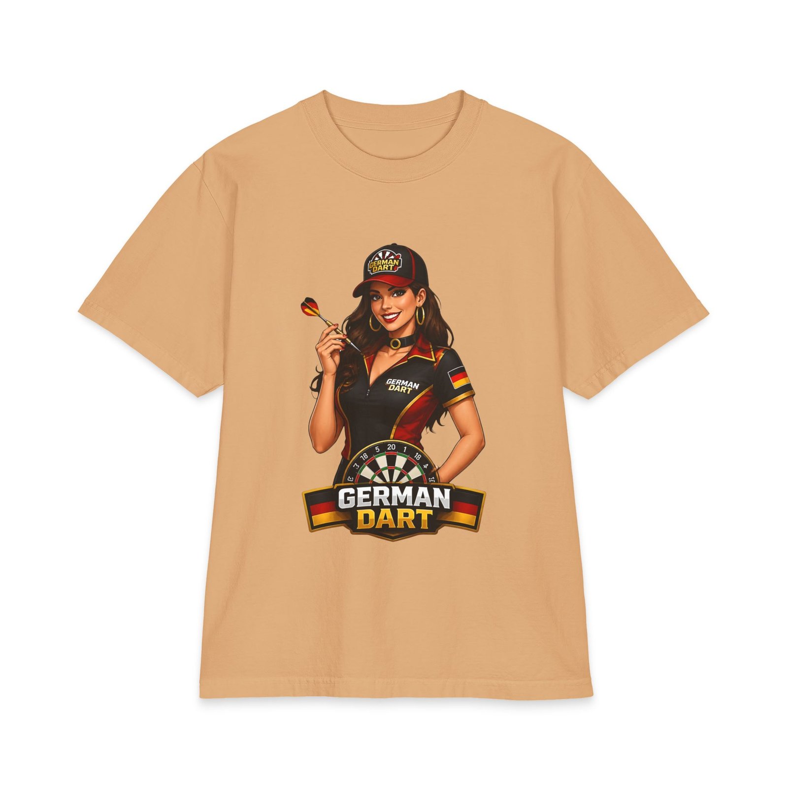 German Dart T-Shirt — Retro Pinup Darts Tee - Image 9