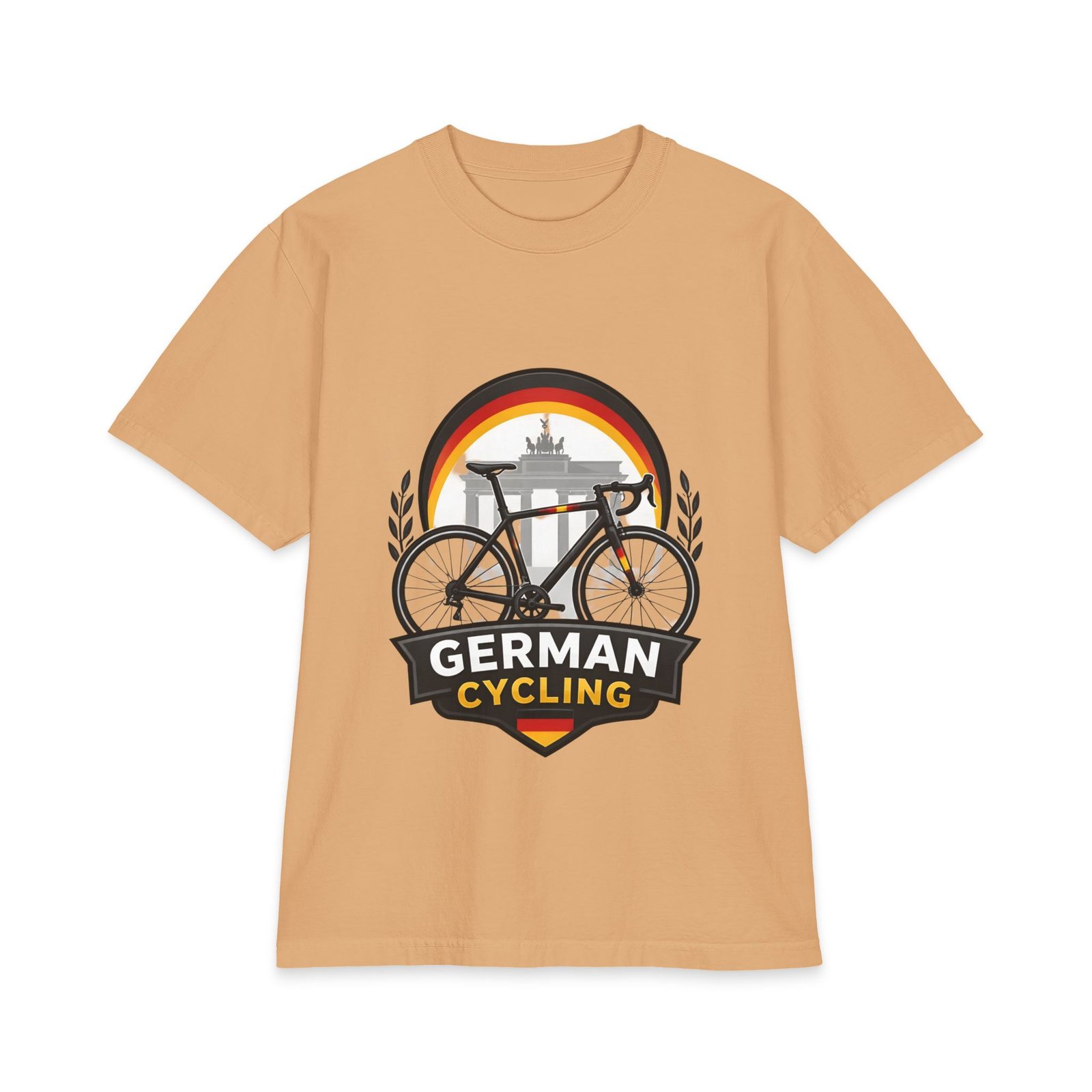German Cycling T‑Shirt – Retro Brandenburg Gate Bike Design - Image 9