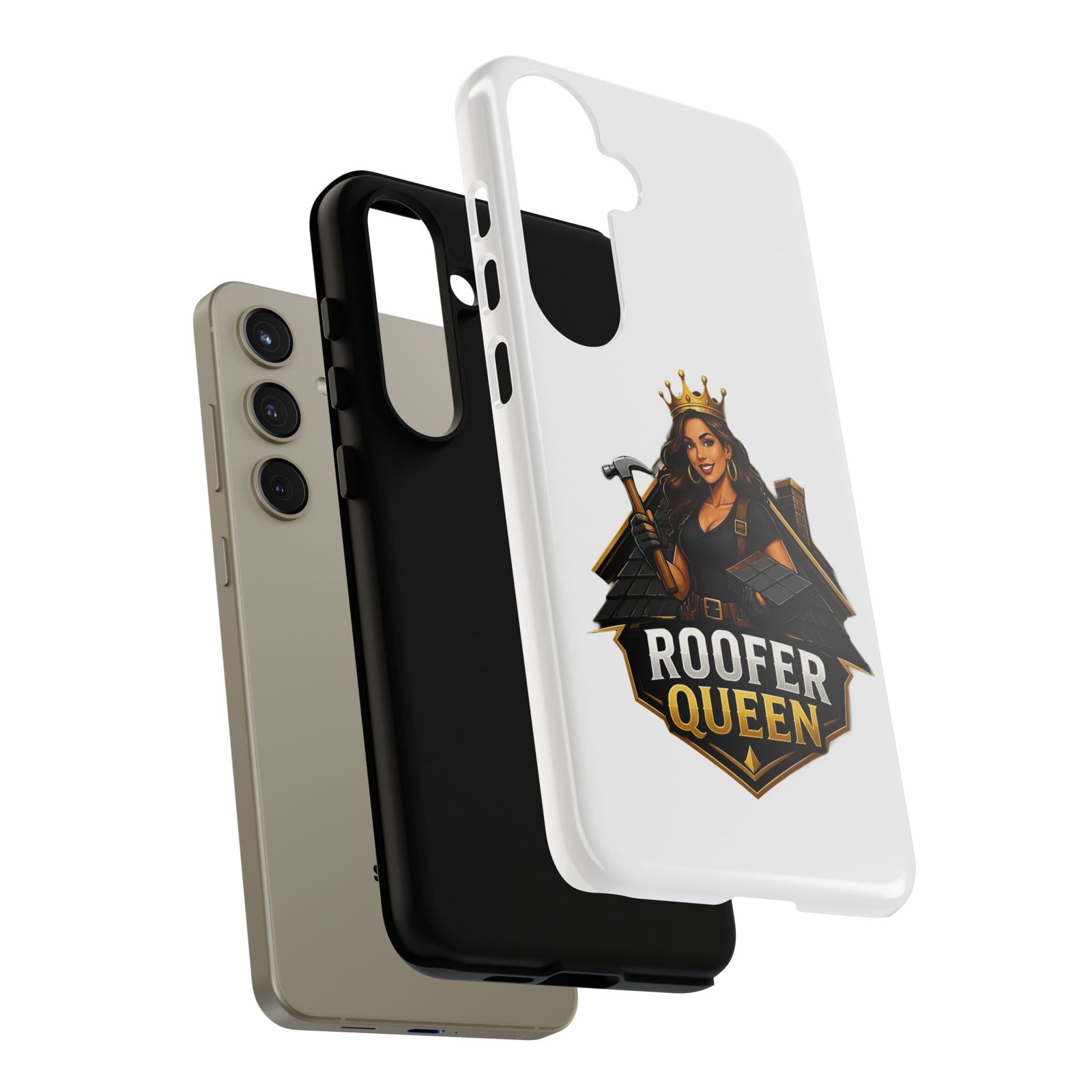 Roofer Queen Phone Case — Protective Hard Phone Case with 'Roofer Queen' Graphic - Image 130