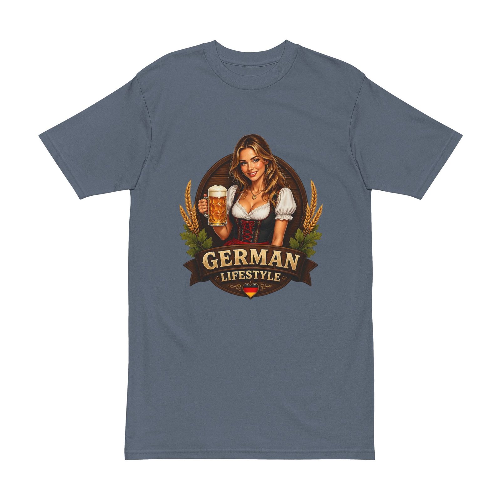 T-Shirt — German Lifestyle Beer Girl Oktoberfest Tee - Image 5