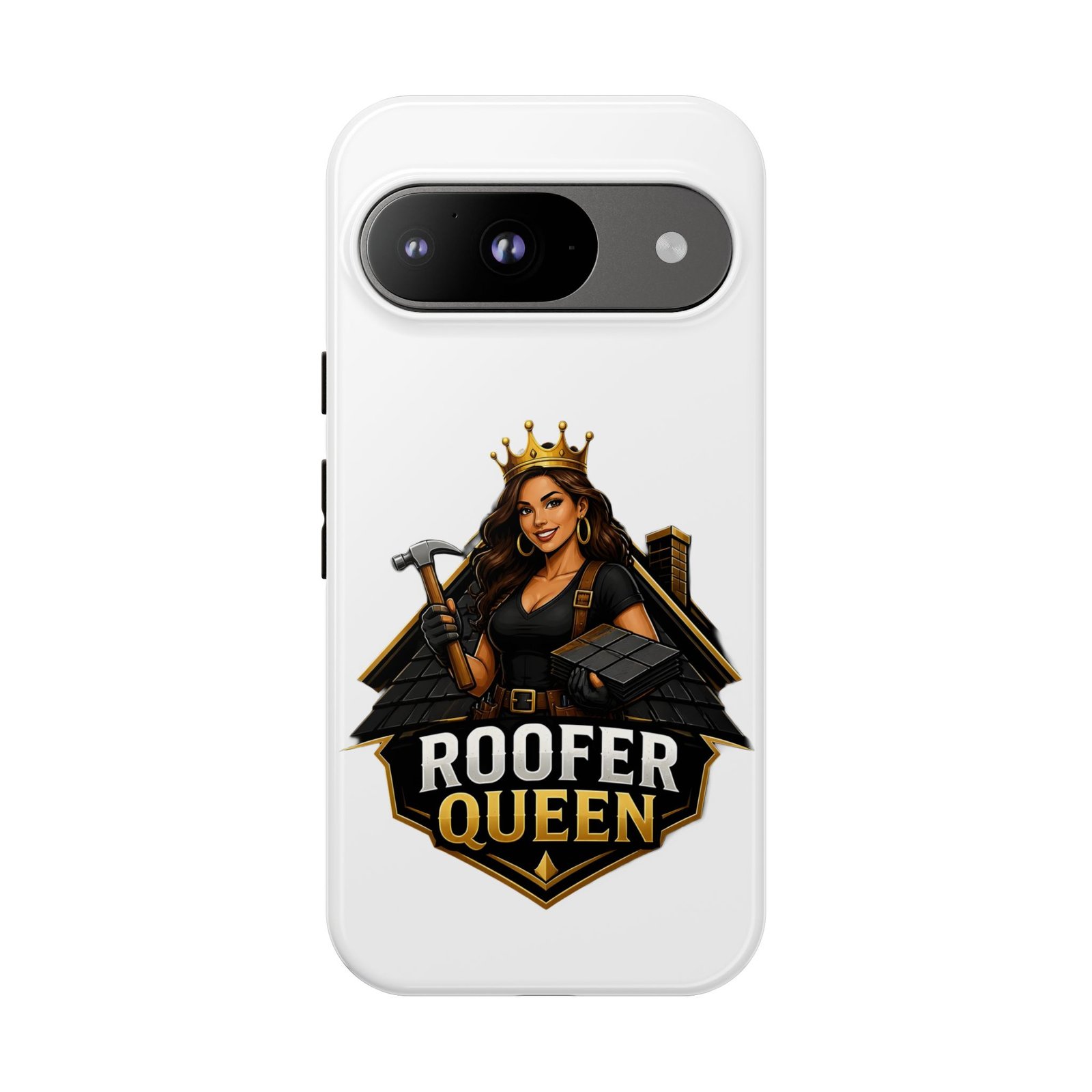 Roofer Queen Phone Case — Protective Hard Phone Case with 'Roofer Queen' Graphic - Image 191