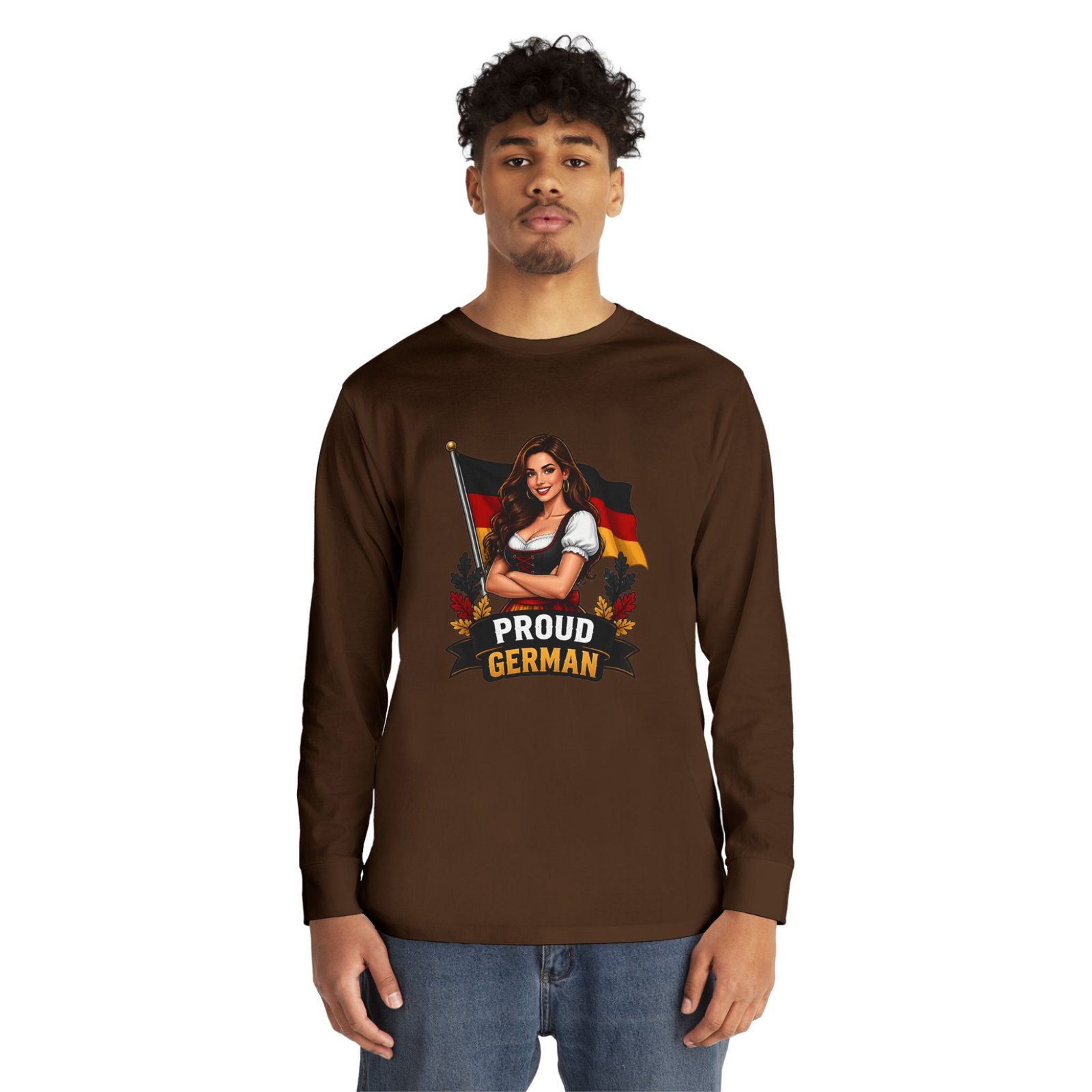 Proud German Long Sleeve Tee — Oktoberfest Bavarian Flag Design - Image 35