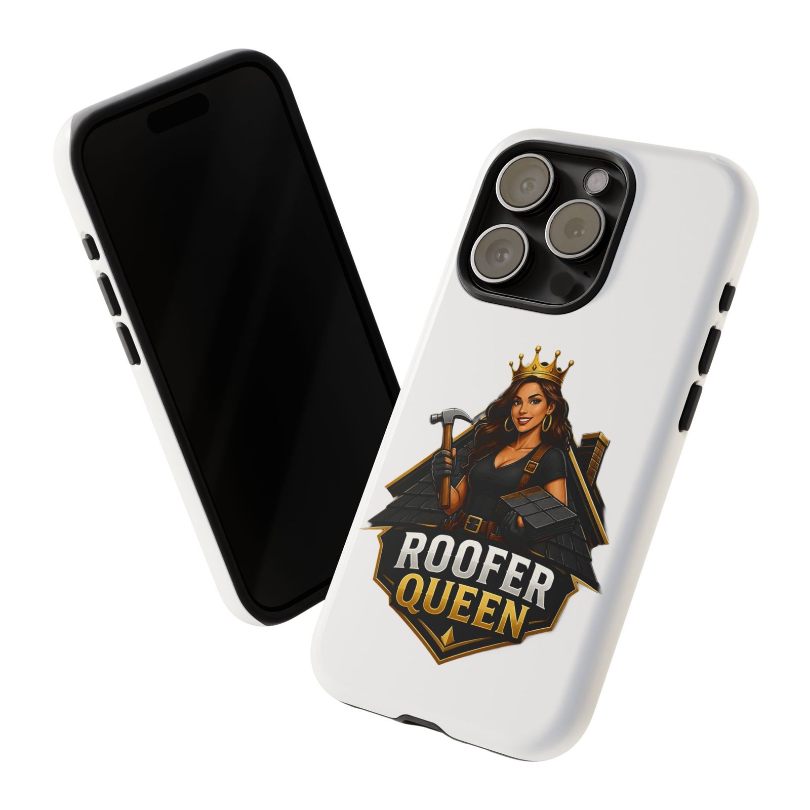 Roofer Queen Phone Case — Protective Hard Phone Case with 'Roofer Queen' Graphic - Image 108