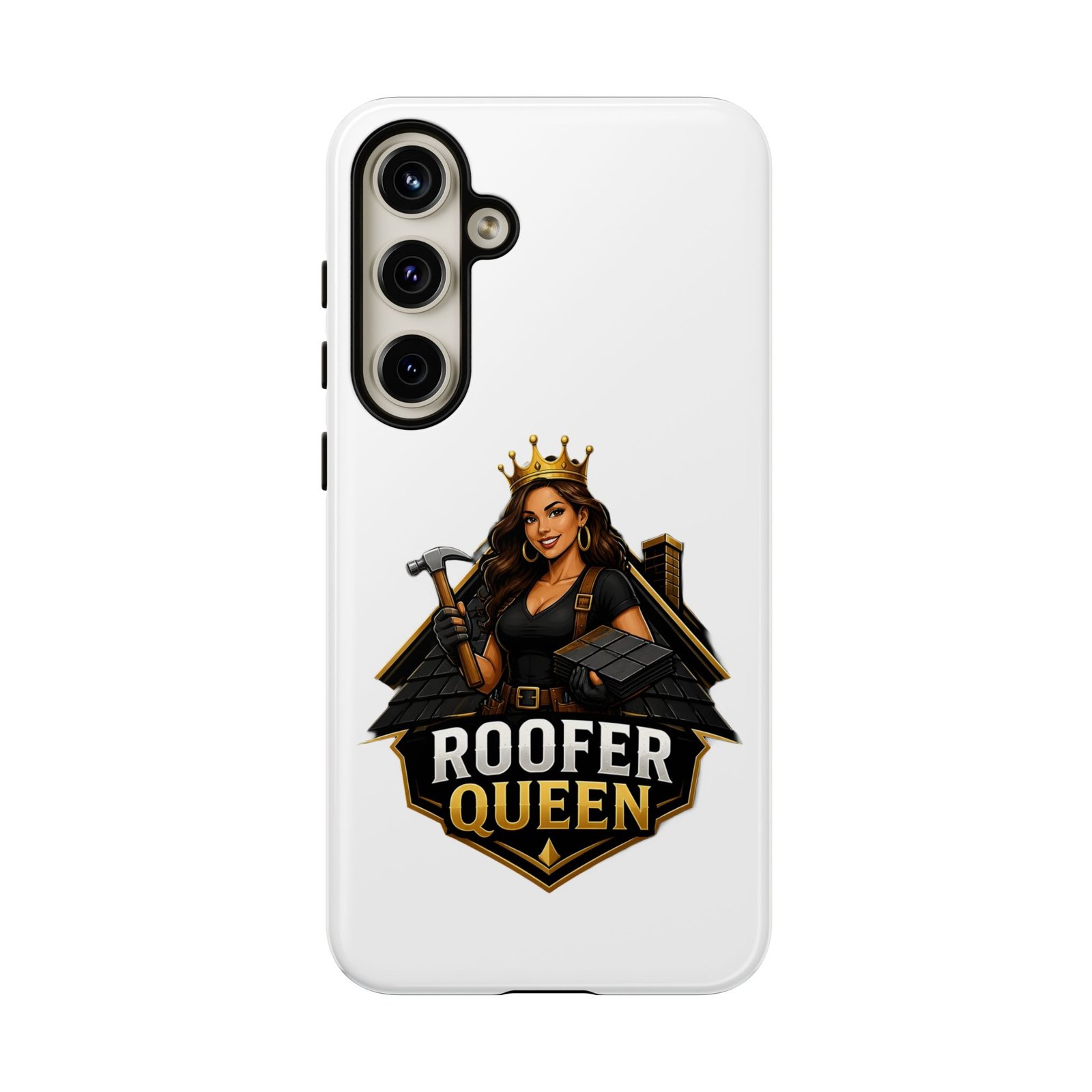Roofer Queen Phone Case — Protective Hard Phone Case with 'Roofer Queen' Graphic - Image 127