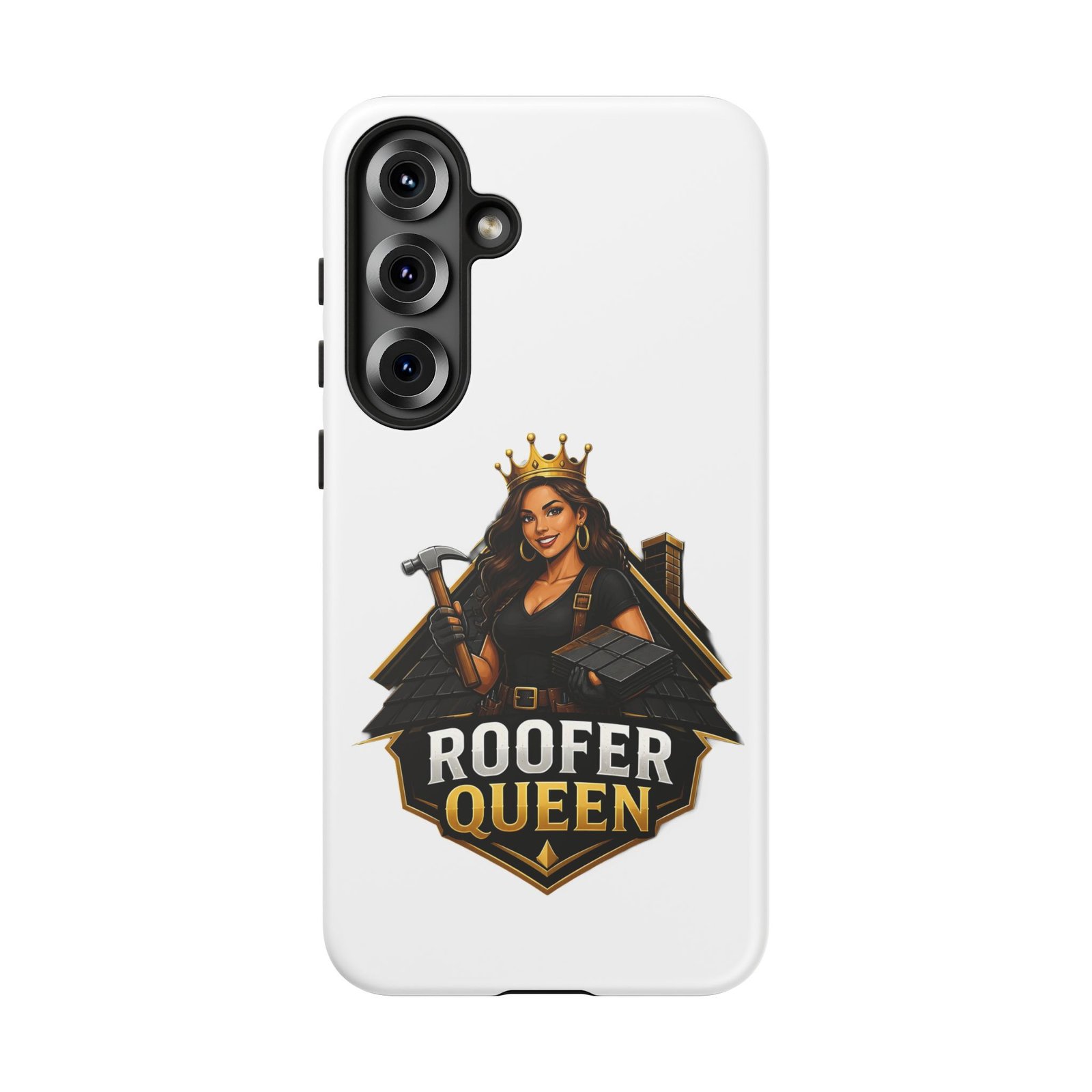 Roofer Queen Phone Case — Protective Hard Phone Case with 'Roofer Queen' Graphic - Image 221