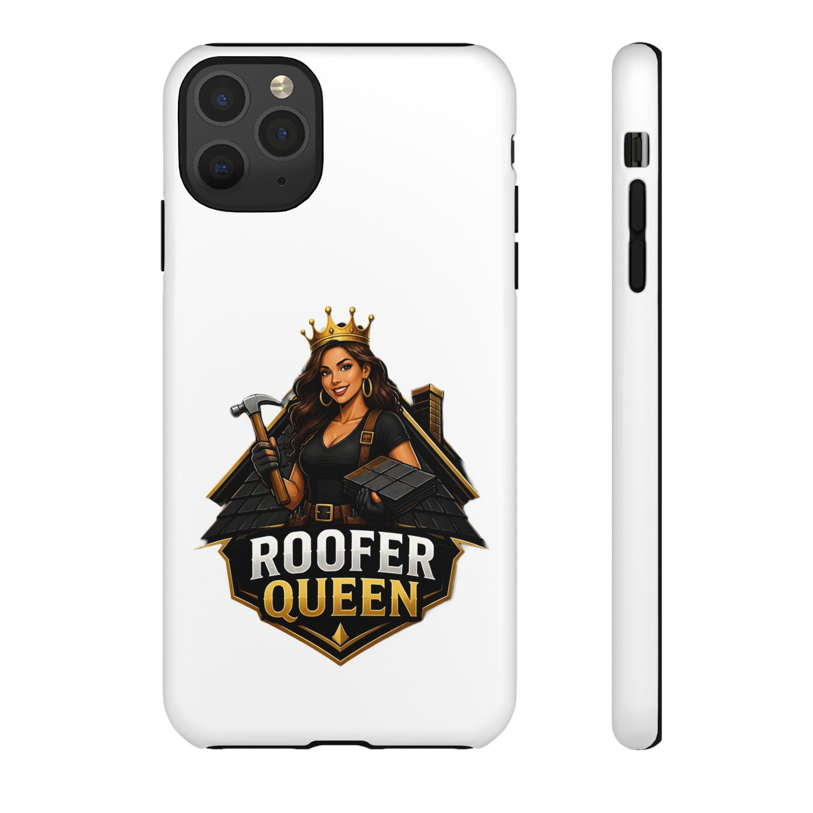 Roofer Queen Phone Case — Protective Hard Phone Case with 'Roofer Queen' Graphic - Image 18