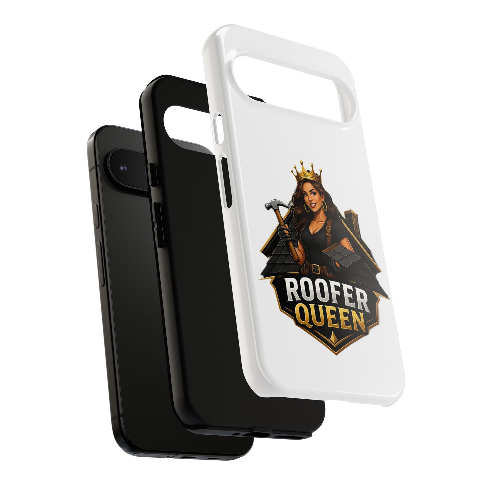 Roofer Queen Phone Case — Protective Hard Phone Case with 'Roofer Queen' Graphic - Image 205