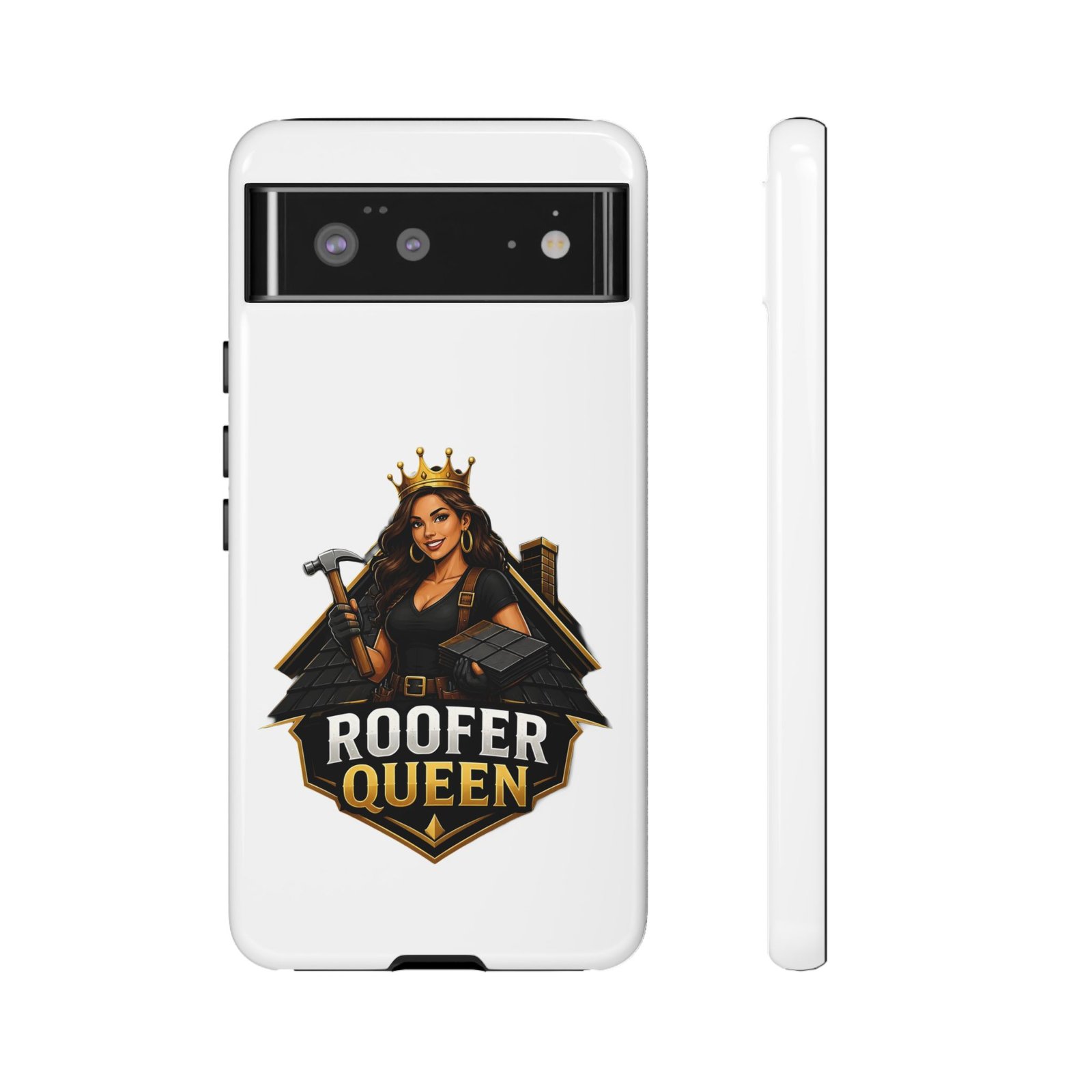 Roofer Queen Phone Case — Protective Hard Phone Case with 'Roofer Queen' Graphic - Image 43