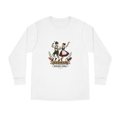 German Dancing Long Sleeve Tee – Oktoberfest Folk Dance Shirt