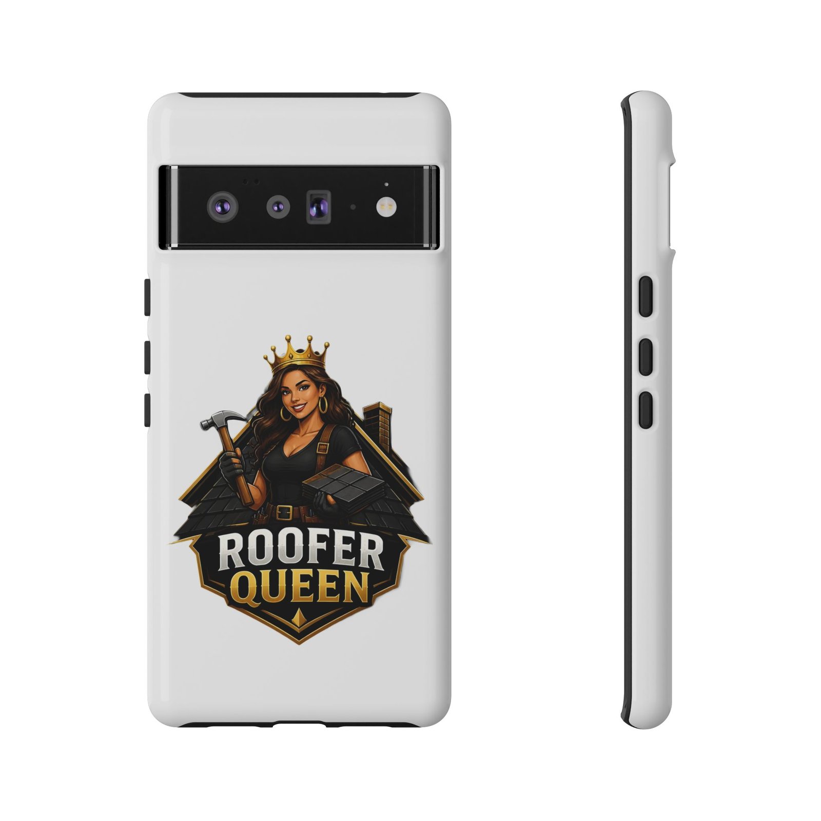 Roofer Queen Phone Case — Protective Hard Phone Case with 'Roofer Queen' Graphic - Image 87