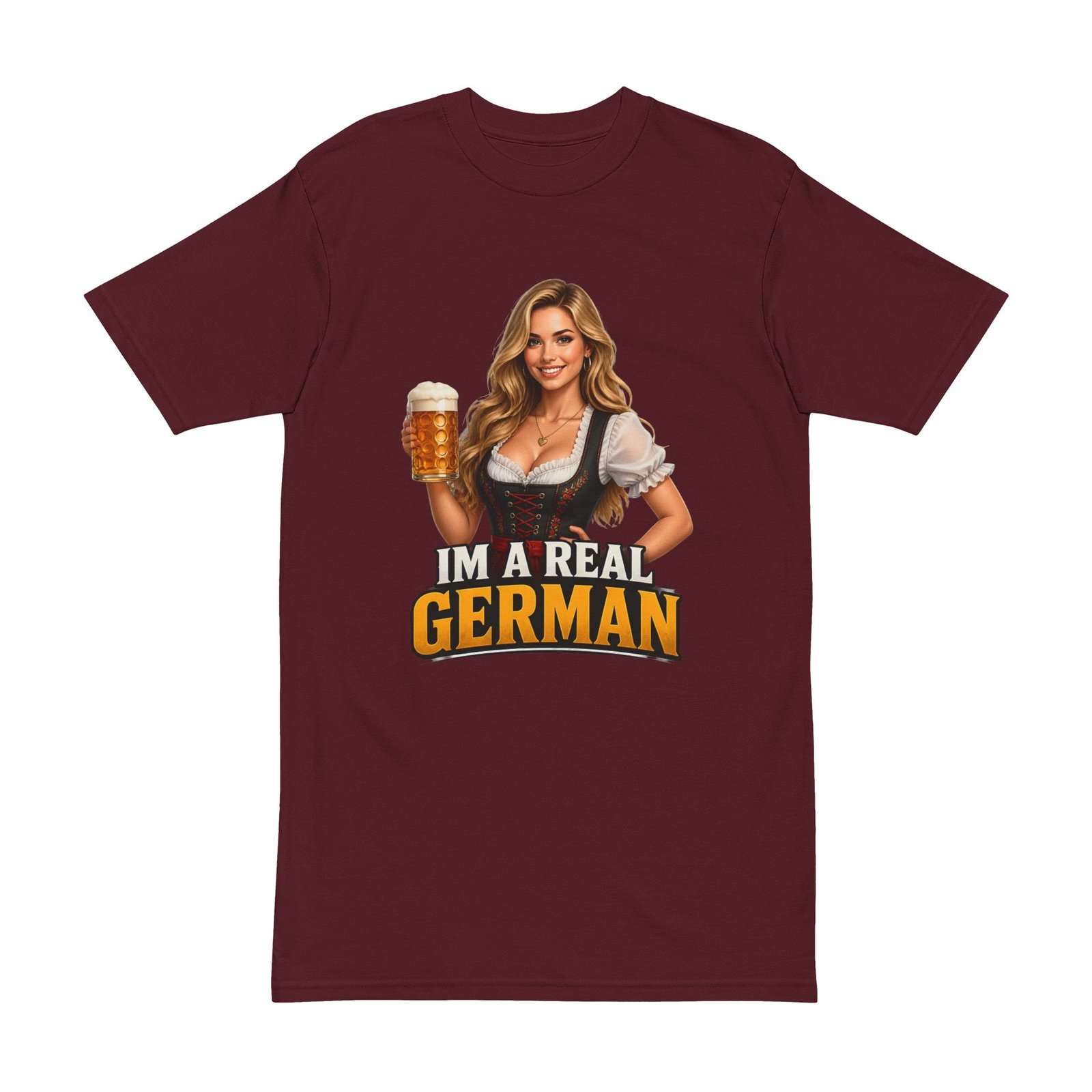 T-Shirt — "I'm a Real German" Beer Girl Oktoberfest Tee - Image 11