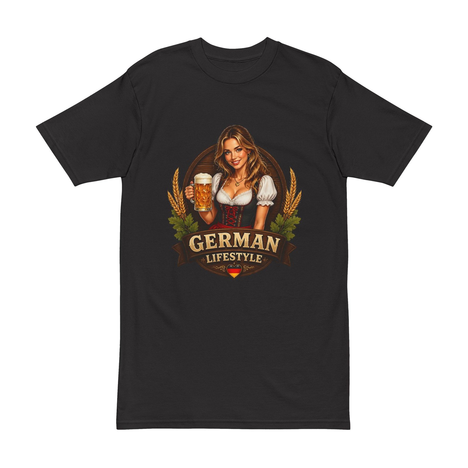 T-Shirt — German Lifestyle Beer Girl Oktoberfest Tee - Image 9