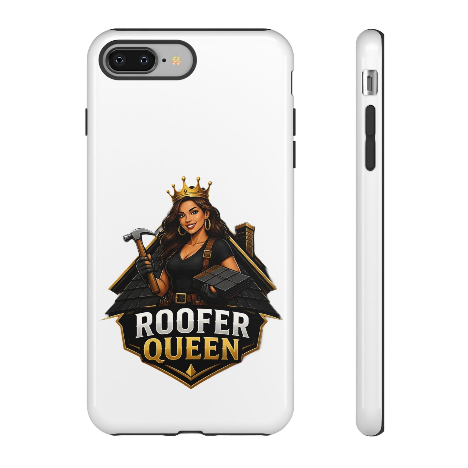 Roofer Queen Phone Case — Protective Hard Phone Case with 'Roofer Queen' Graphic - Image 3